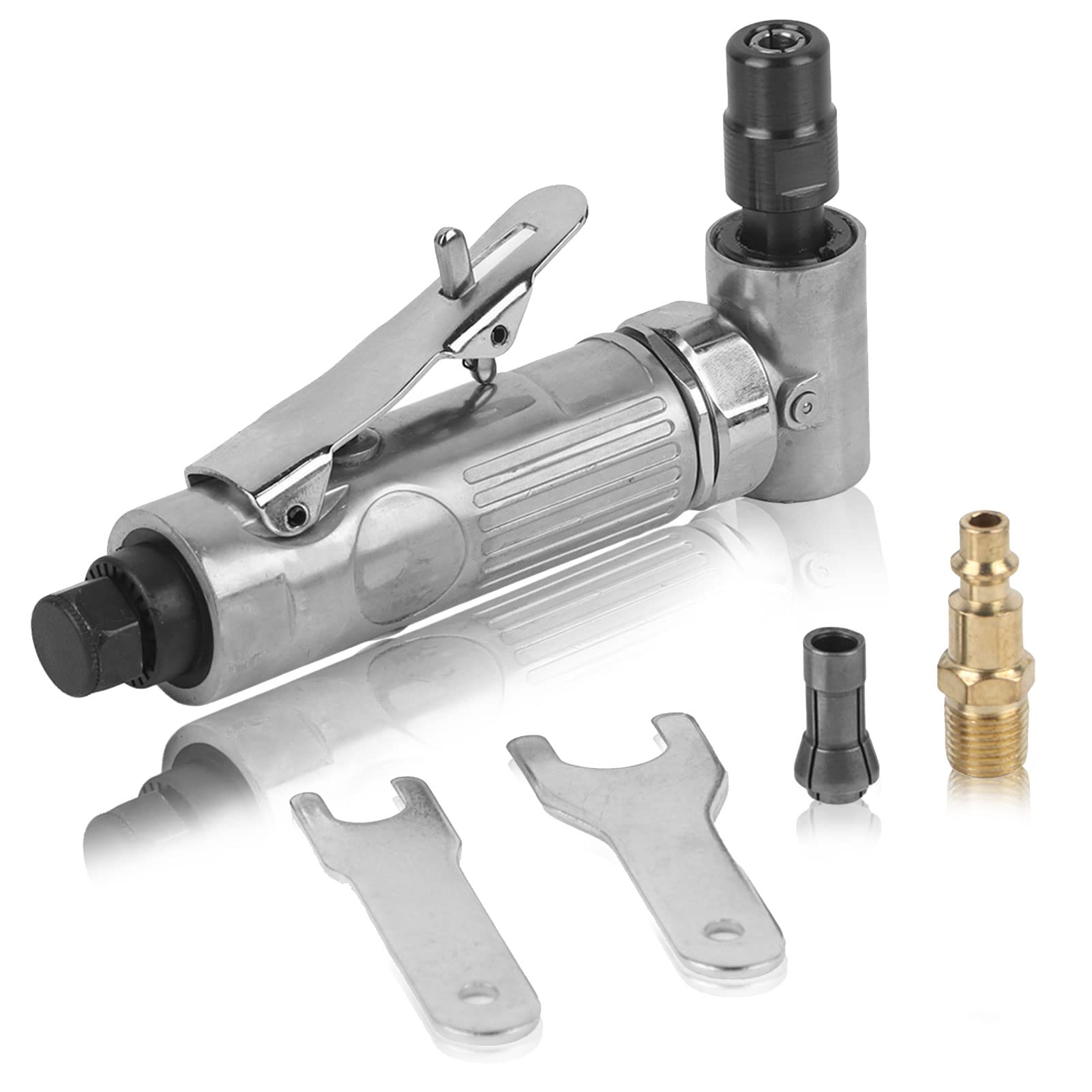 90° Right Angle Air Die Grinder Tool - Industrial Pneumatic Grinding Machine for Metal & Wood (3-6mm) - Perfect for Automotive Repair, Metalworking & DIY Projects