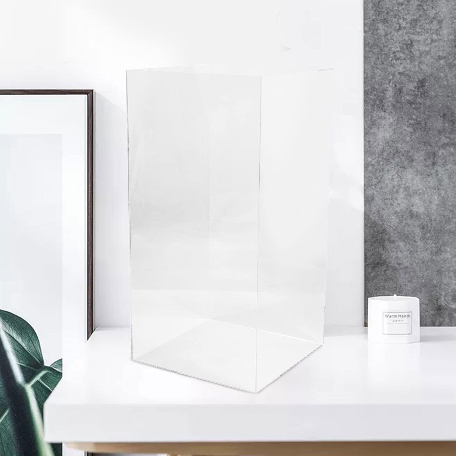 Premium Clear Acrylic Display Case for Dolls & Collectibles - 30x30x60cm (11.81x11.81x23.62in) Dustproof Protective Box - Perfect for Plush Toys, Action Figures & Valuable Collections - Ideal for Home Decor, Gift Packaging, Store Displays & Museum Showcases