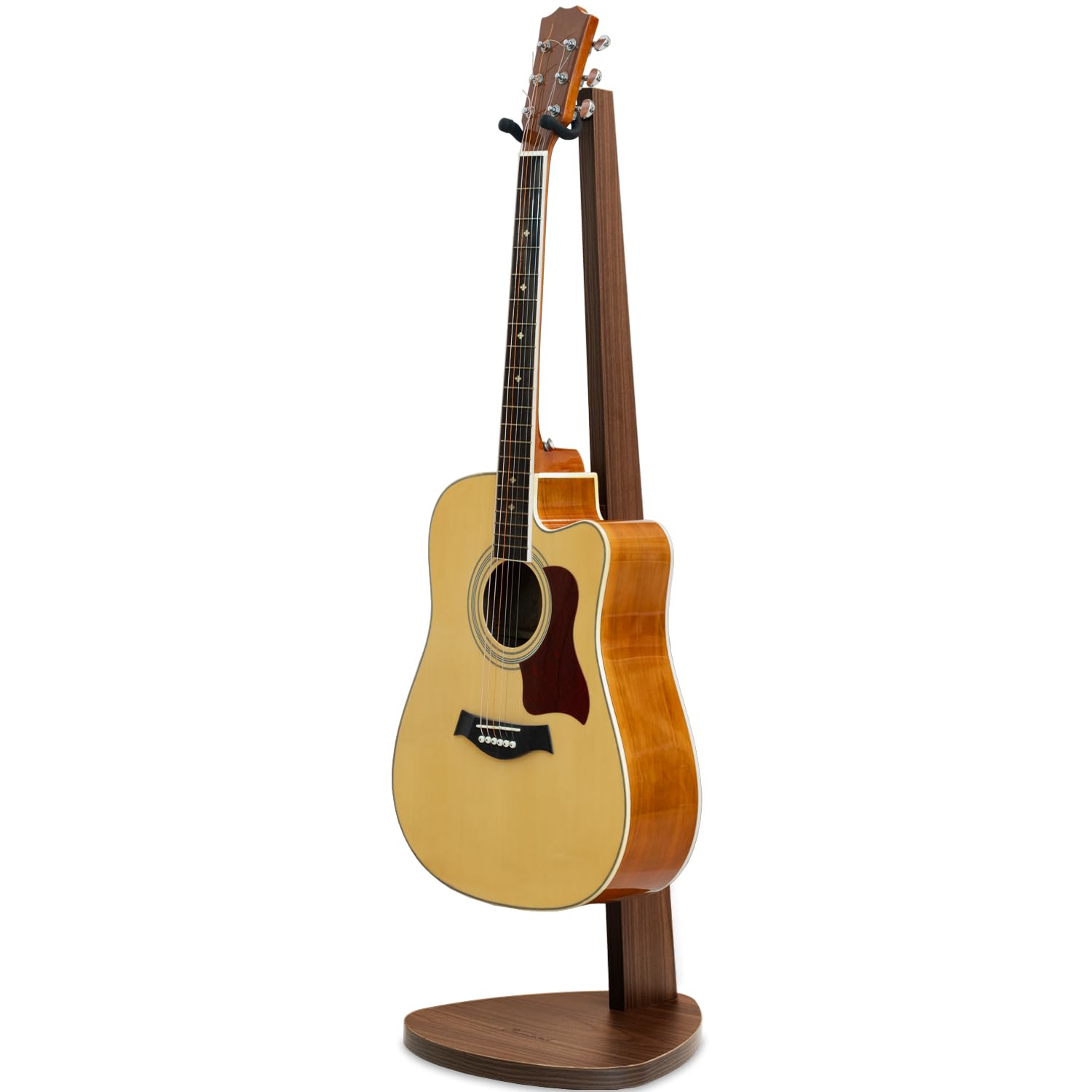 Premium Wooden Guitar Stand for Acoustic, Electric, Bass, Banjo & Ukulele - Adjustable Floor & Wall Mount Instrument Holder - Perfect Gift for Musicians & Guitar Players - Home Studio, Stage & Practice Use