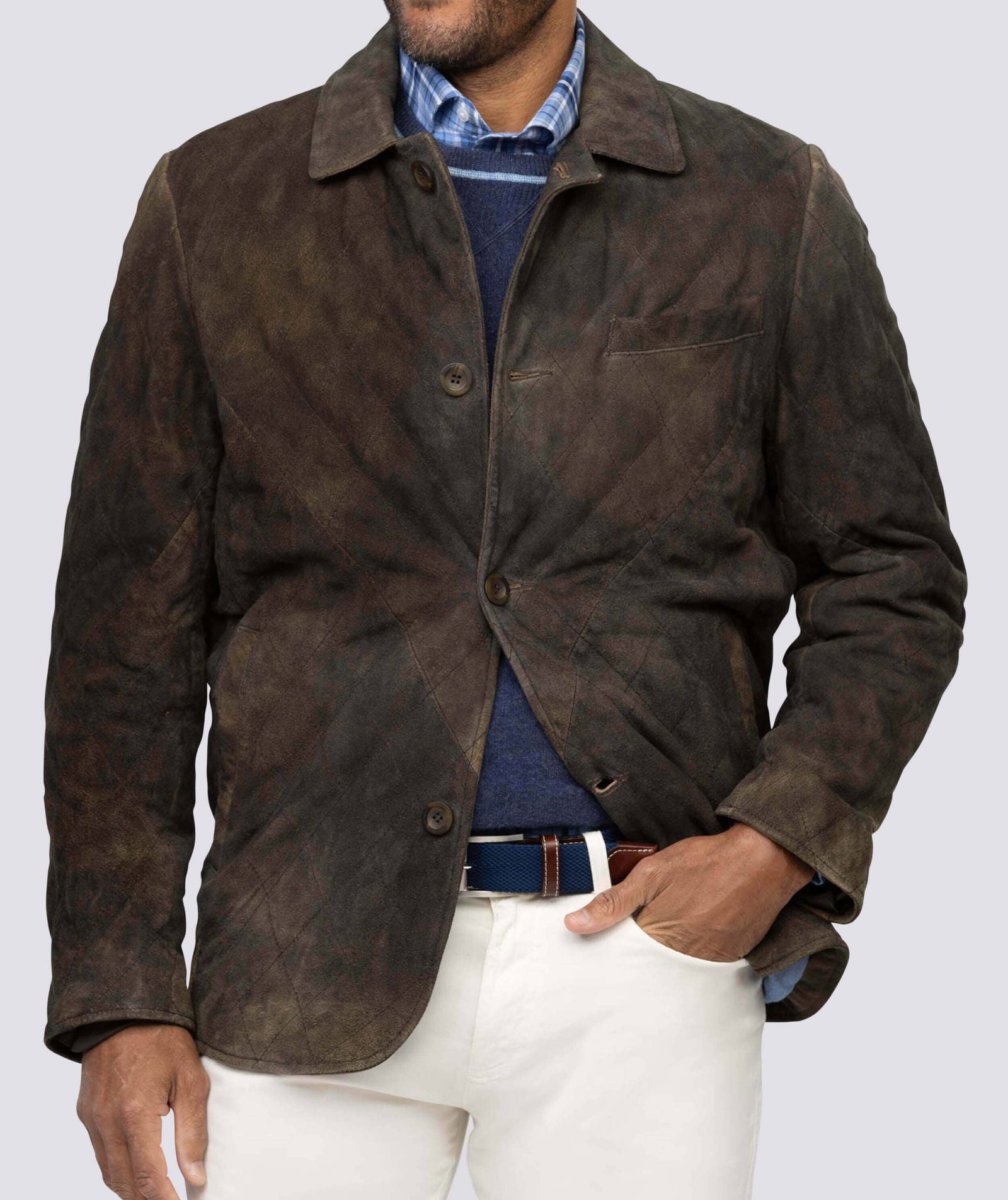 Men's Foley Suede Field Coat - Water-Resistant Outdoor Jacket for Hunting, Hiking & Casual Wear | Durable & Stylish Autumn Winter Coat