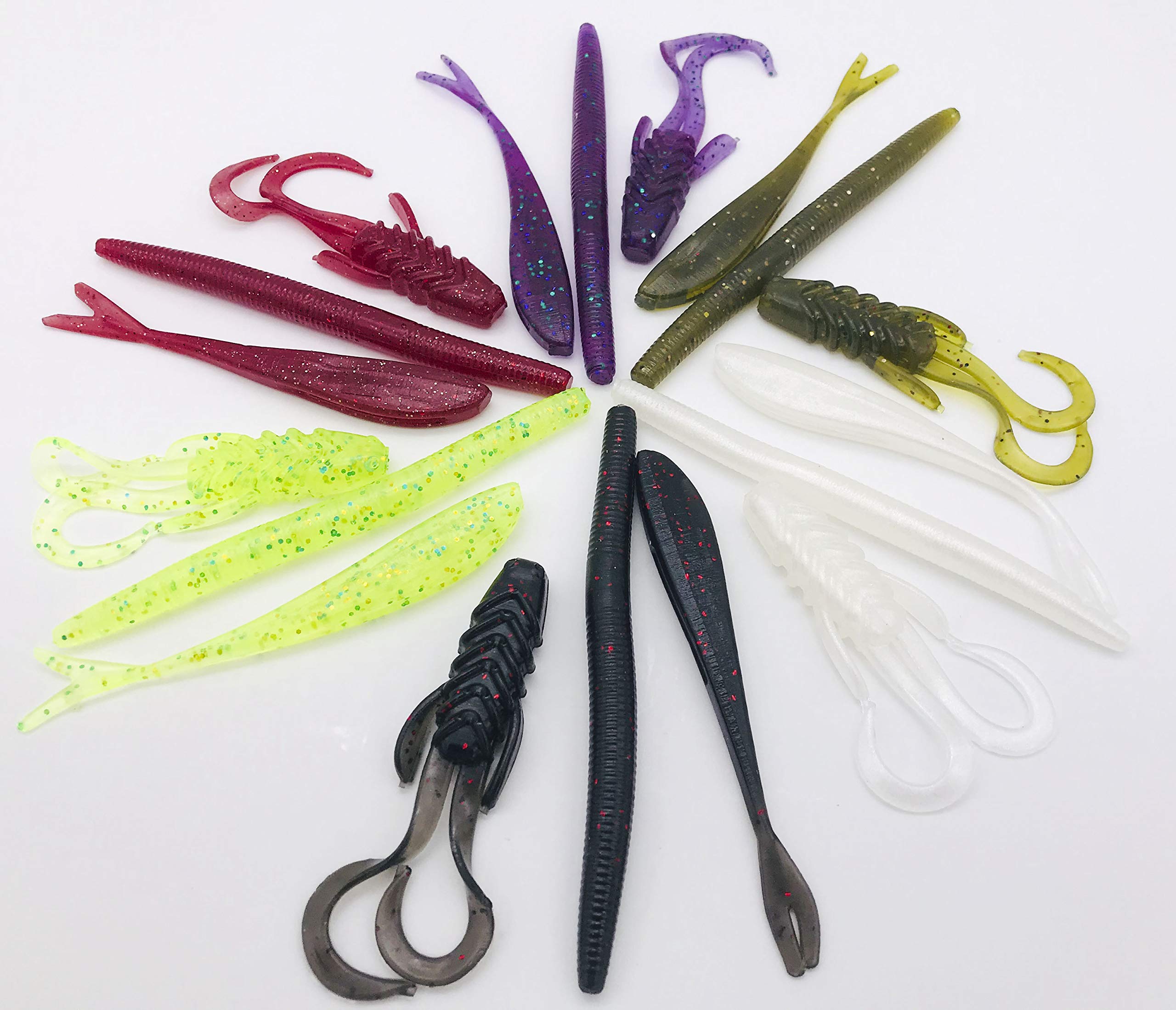 INJEX Vital BASS Lure Making Kit - 3 Soft Plastic Injection Fishing Lure Molds with Injector & 6 Resin Colors - DIY Bass Fishing Baits for Freshwater & Saltwater Anglers - Perfect for Crappie, Walleye, and Trout Fishing