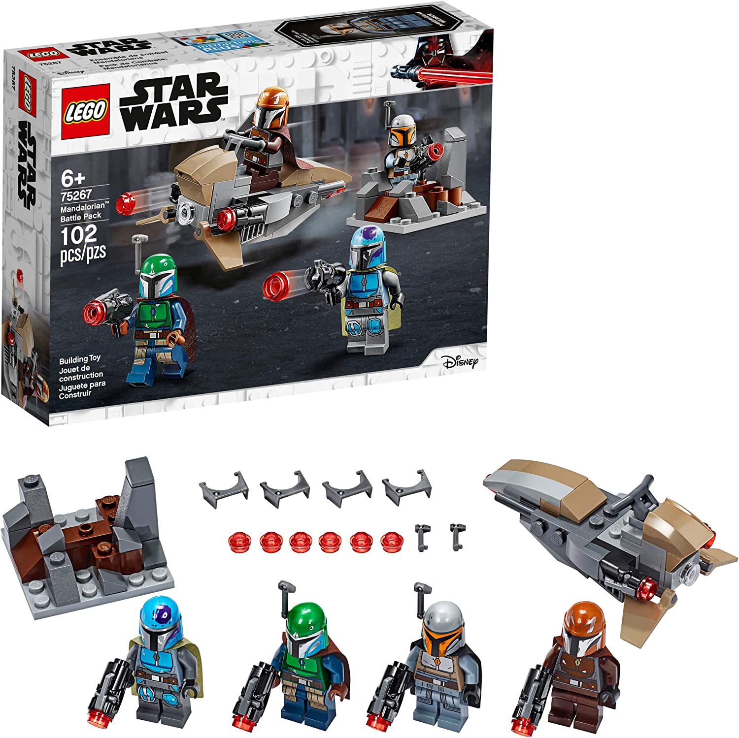 LEGO Star Wars Mandalorian Battle Pack 75267 Building Toy Set - Perfect for Kids' Birthday Gifts & Star Wars Collectors Display