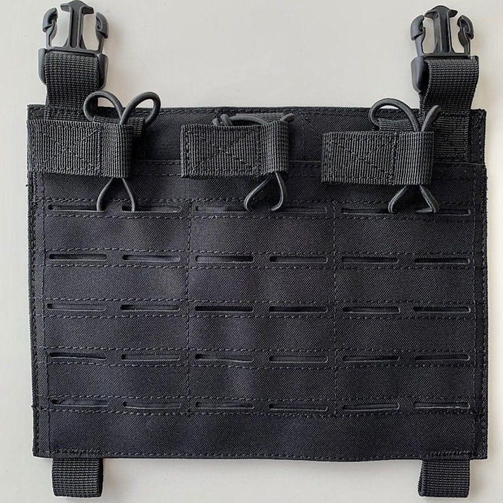 Modular Front Panel for Tactical Plate Carrier - Customizable Molle Webbing for Military & Airsoft Gear - Perfect for Outdoor Training & Combat Simulation