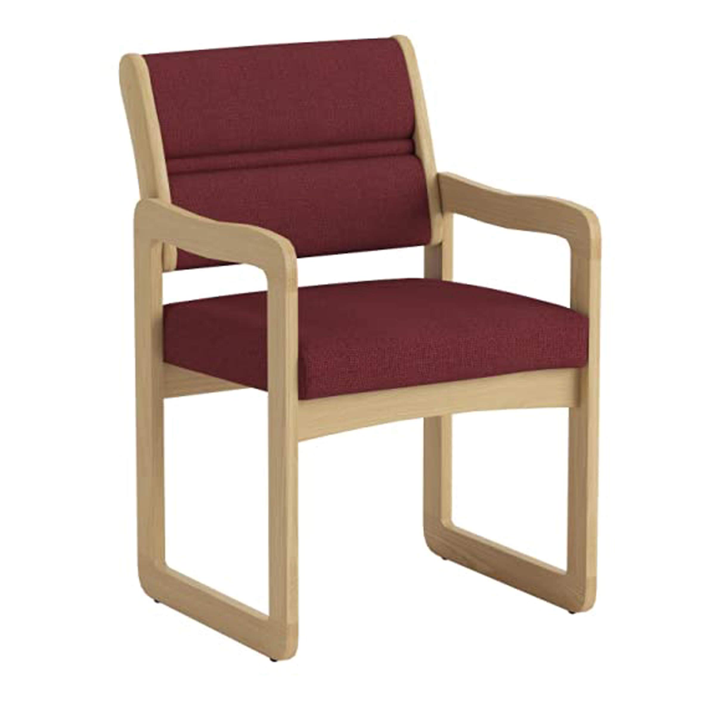 Light Oak Wooden Mallet Valley Guest Chair with Arms - Perfect for Home Office, Living Room & Dining Room Furniture