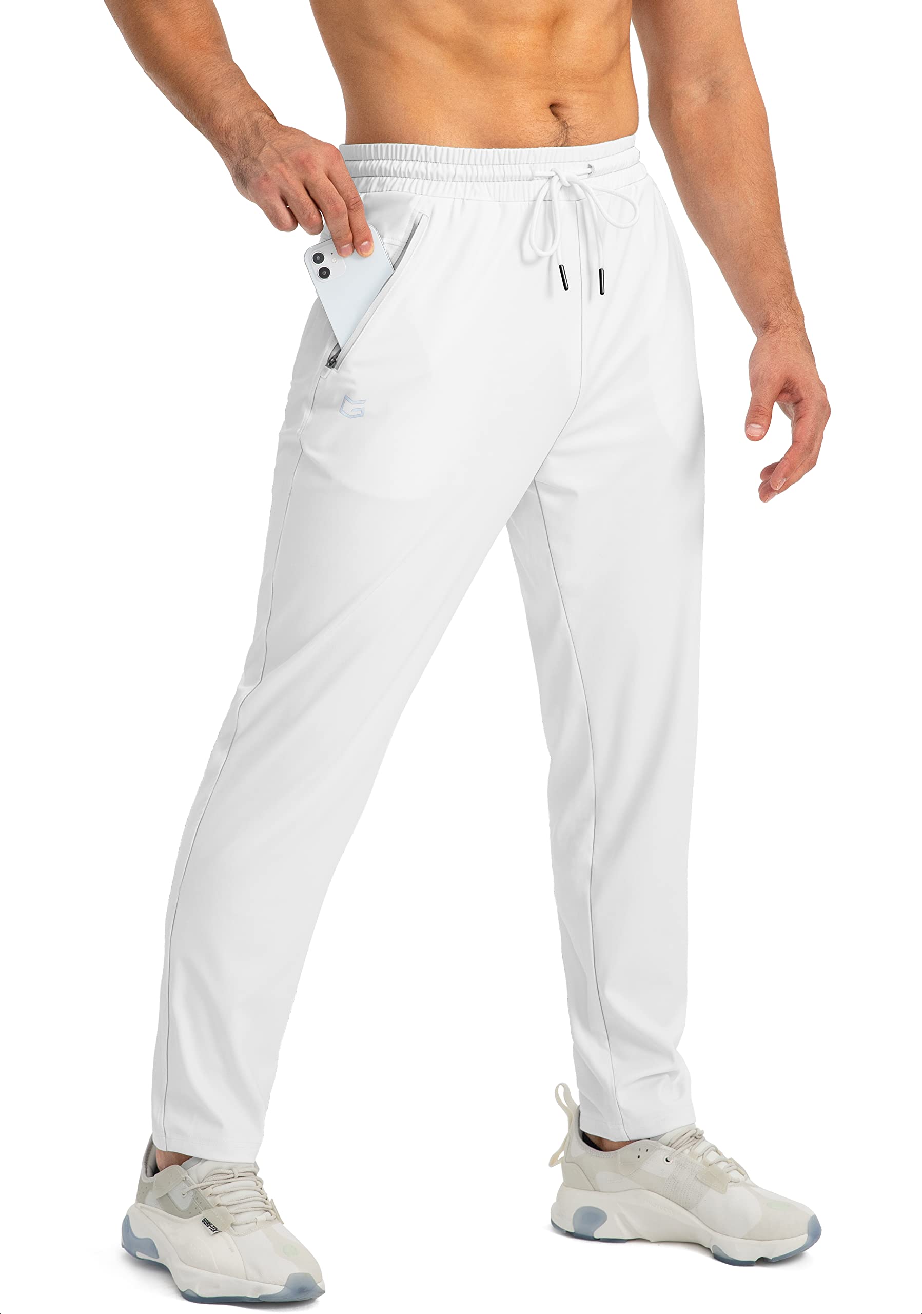 G Gradual Men's Sweatpants with Zipper Pockets - Tapered Joggers for Running, Workout & Gym - Comfortable Athletic Pants for Jogging, Training & Casual Wear