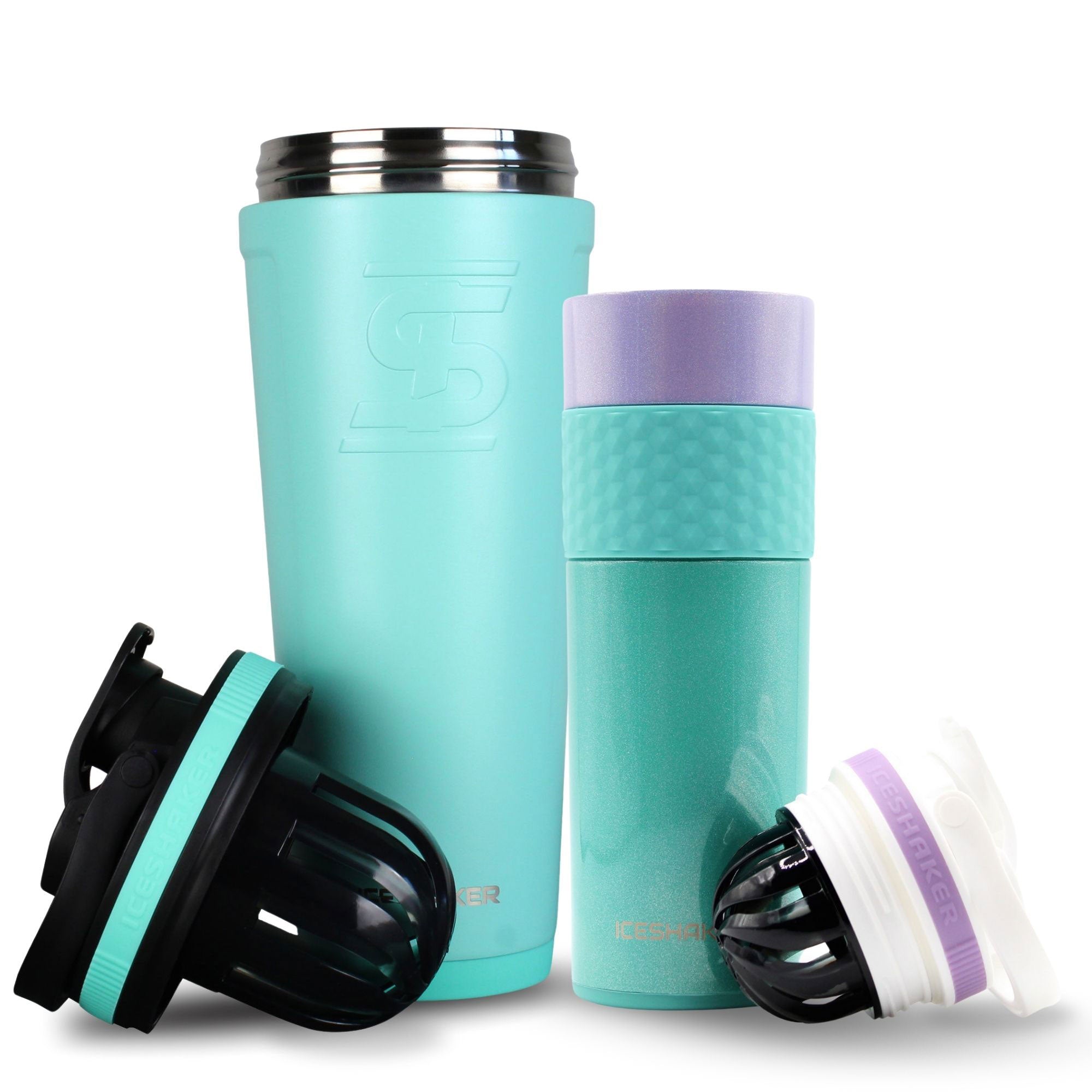 Premium His & Her Protein Shaker Bottle Set - 20oz Leak-Proof Mixing Cups for Gym, Workouts & Post-Training Recovery - BPA-Free Fitness Accessories for Couples