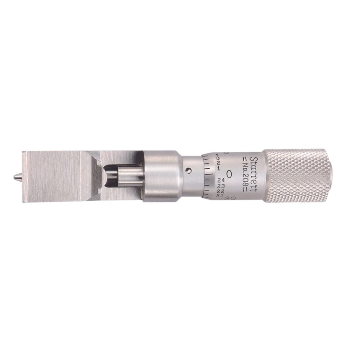 Starrett 208DZ Stainless Steel Can Seam Micrometer - 0-0.375