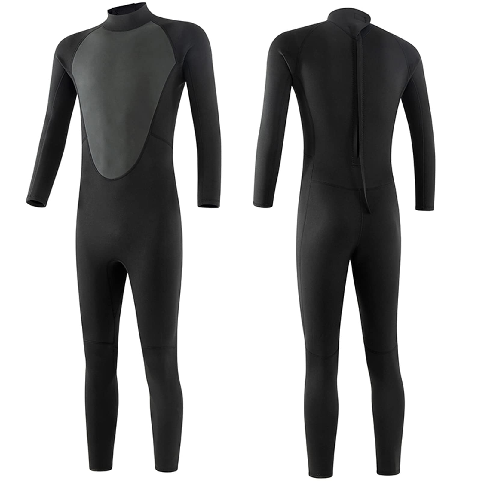 3mm/1.5mm Neoprene Full Body Wetsuit for Men - Long Sleeve Diving Suit with Back Zipper & UV Protection - Ideal for Swimming, Diving, Surfing, Kayaking and Snorkeling in Cold Water