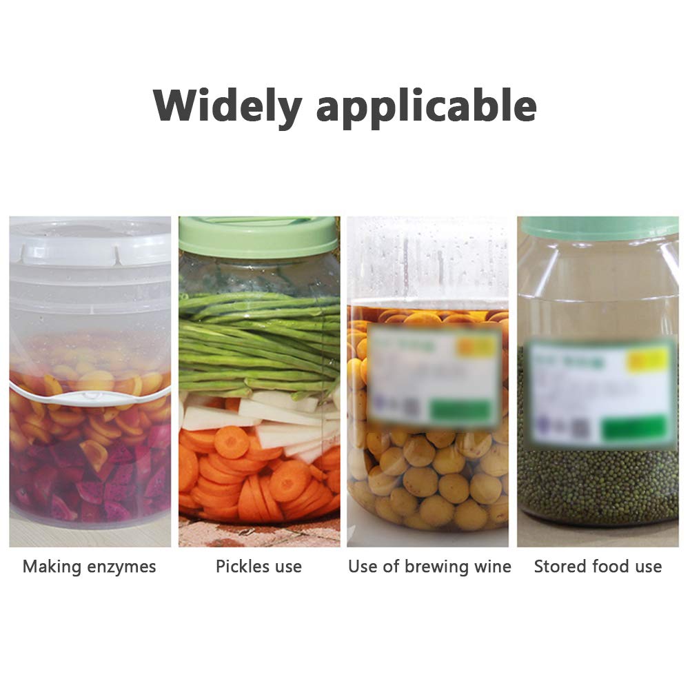 20L Food Grade Plastic Fermentation Bucket with Lid - Airtight Sealed Container for Kimchi, Pickles, Milk & Brewing | Perfect for Home Fermenting, Food Storage & DIY Projects