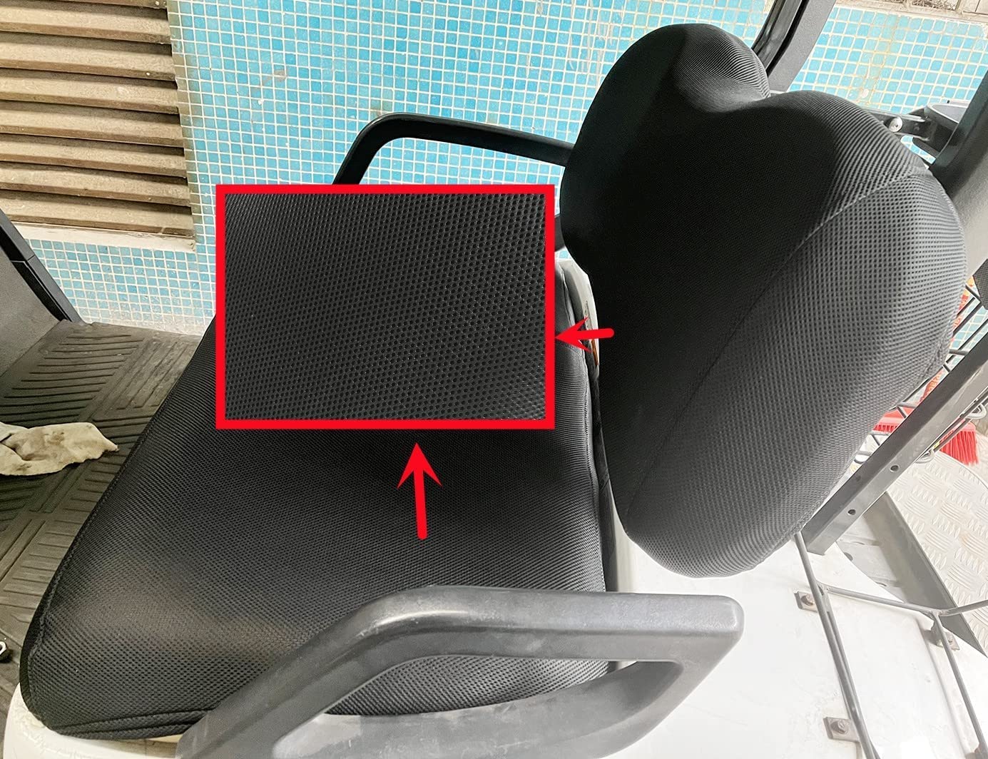 Breathable Polyester Mesh Golf Cart Seat Cover for EZGO TXT & Club Car DS - Black Bench Seat & Back Cover | UV Protection & Comfort for Outdoor Golfing, Camping & Neighborhood Rides