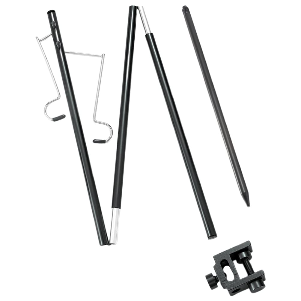 LIOOBO Portable Folding Outdoor Light Pole - Adjustable Camping Lamp Stand for Hiking, Backpacking & Mountain Climbing | Durable Metal Lantern Hanger for Tents, Patios & Outdoor Adventures