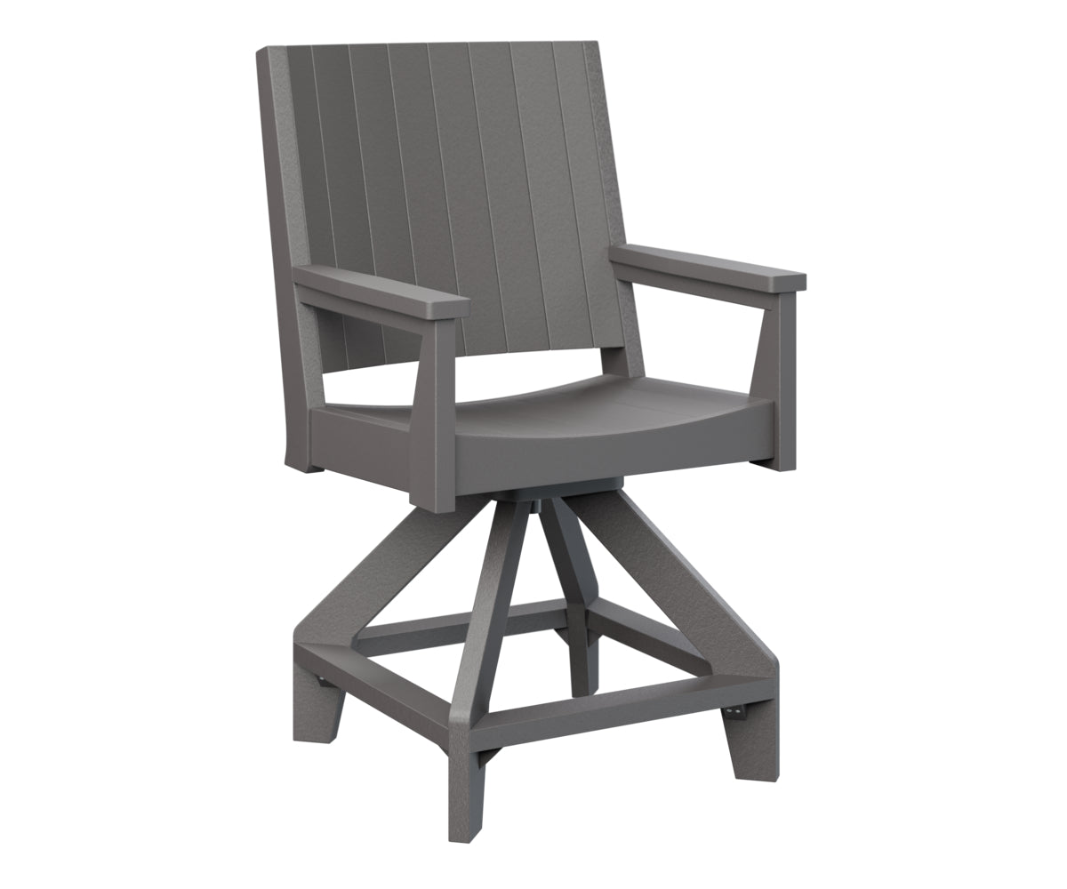 Berlin Gardens Mayhew Swivel Bar Stool - Adjustable Height Counter Chair for Kitchen Island, Breakfast Bar & Home Pub Use