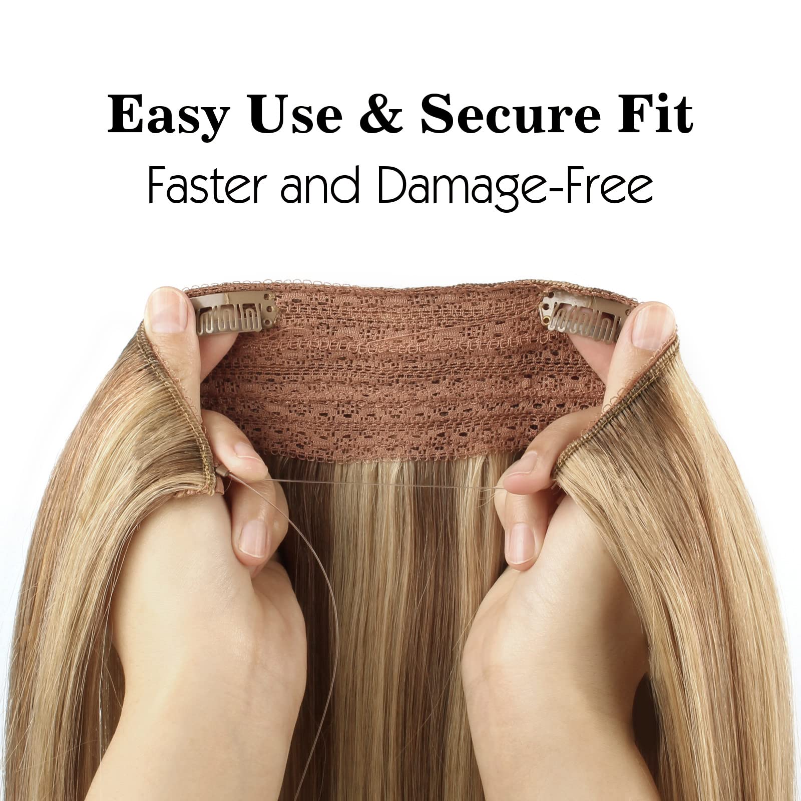 Sassina Invisible Wire Hair Extensions - 20