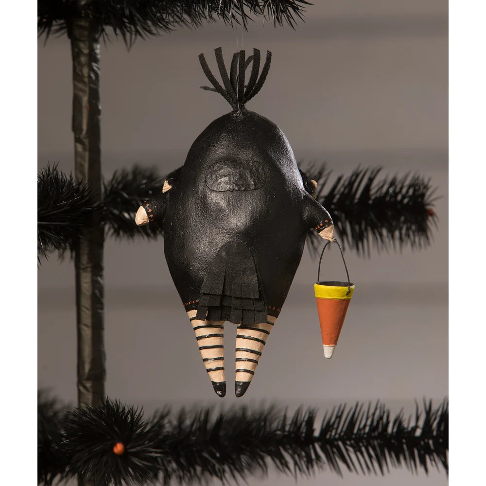 Bill Crow Ornament by Robin Seeber for Bethany Lowe - Handcrafted Halloween & Christmas Decor - Perfect for Tree, Mantel & Holiday Home Decor