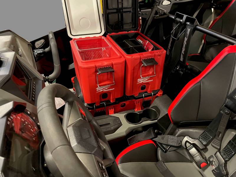 Milwaukee Pack Out Rack for Polaris RZR PRO XP & Turbo R - Replacement Passenger Seat Organizer | Off-Road Storage Solution for Tools & Gear