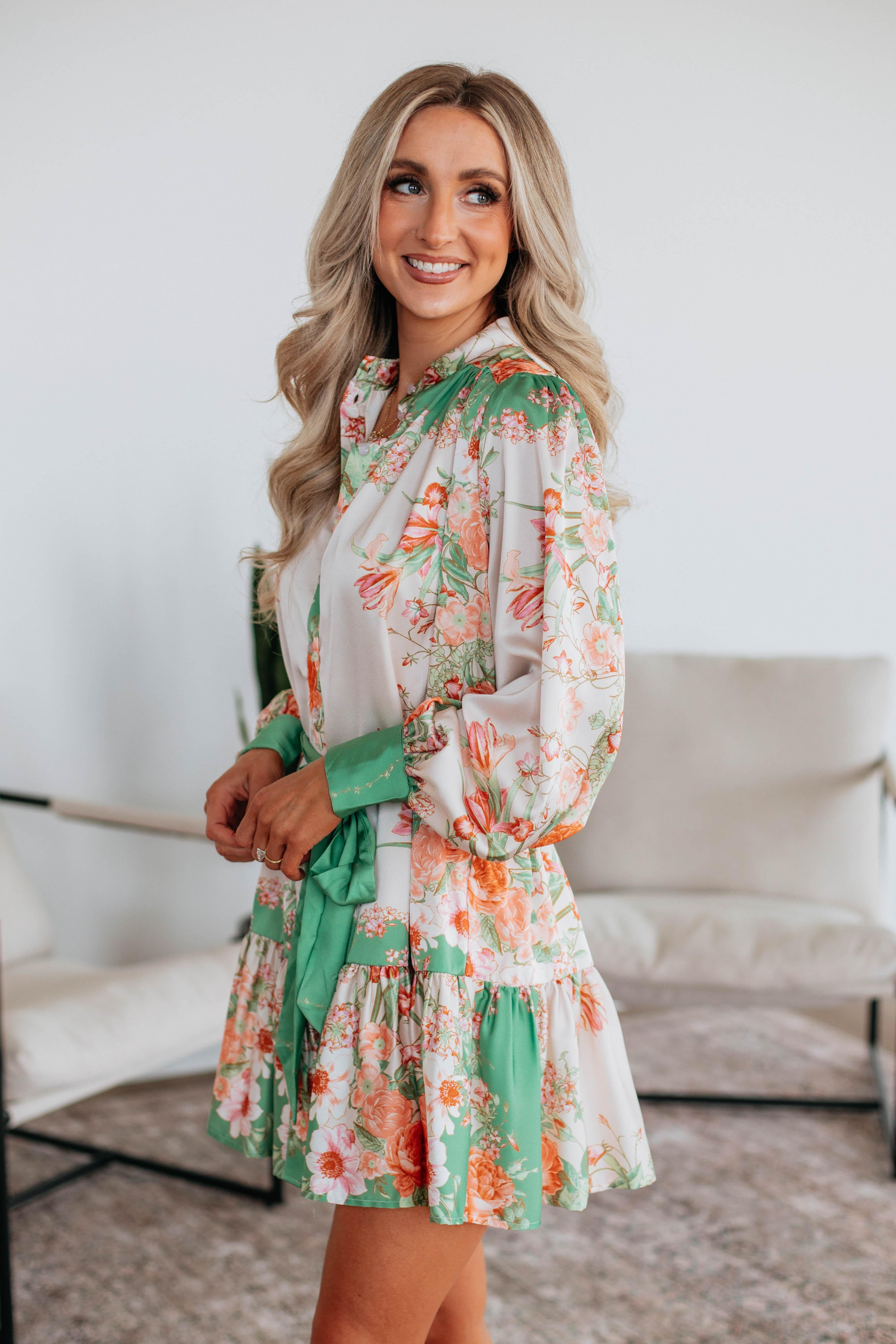 Emmalyn Floral Dress for Women - Summer Flowy Boho Maxi Dress with Pockets - Perfect for Beach Vacation, Wedding Guest & Date Night