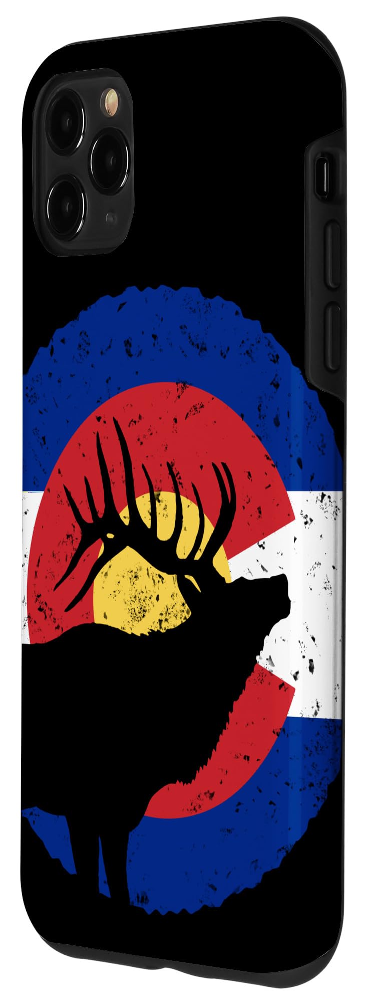 iPhone 11 Pro Max Case - Colorado Elk Hunting Design with American Flag - Durable Protective Cover for Outdoor Adventures & Hunting Trips