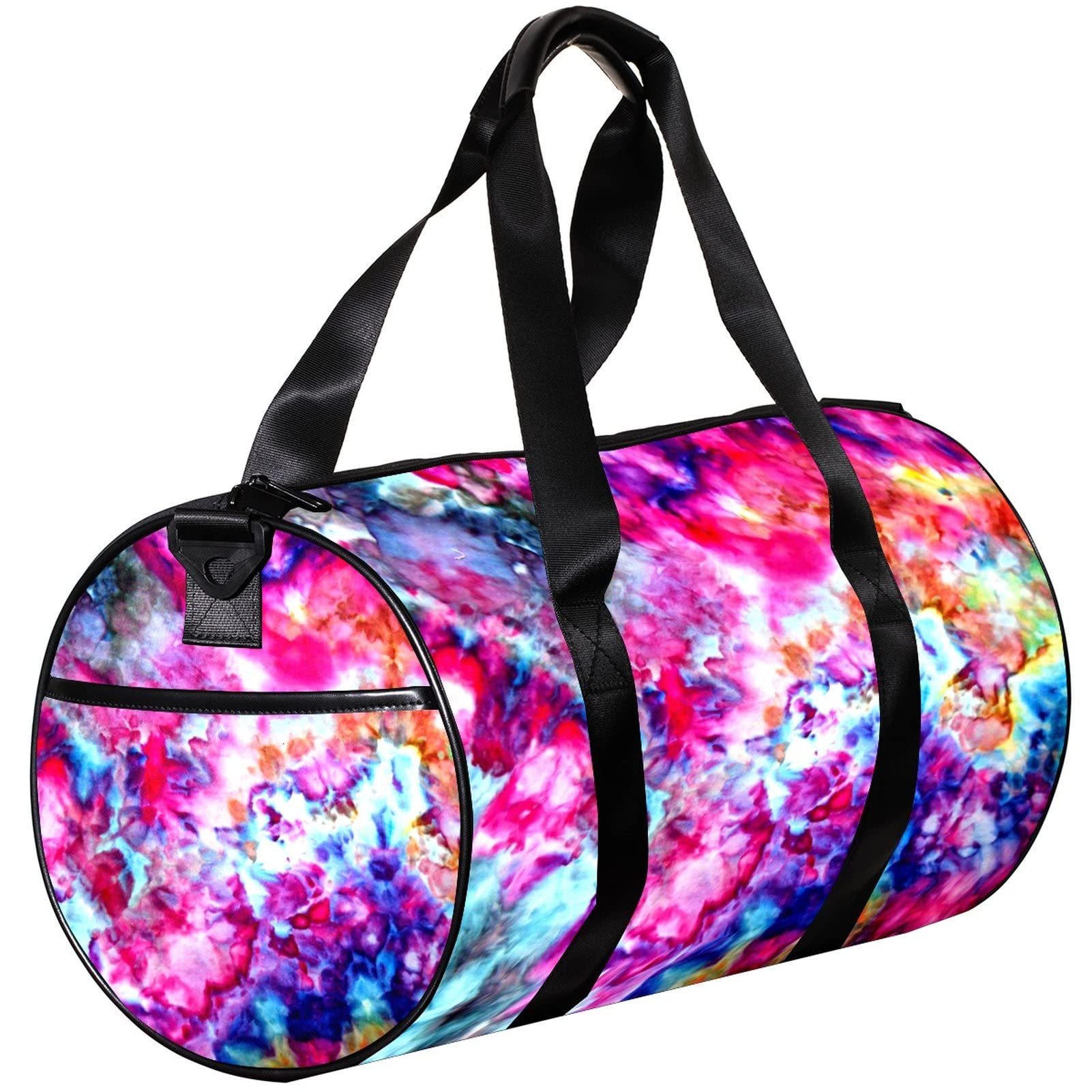 Tie Dye Nebula Travel Duffel Bag - Lightweight Sports Gym Bag for Men & Women, Small Weekender Overnight Bag - Perfect for Gym, Travel, Camping & Weekend Getaways