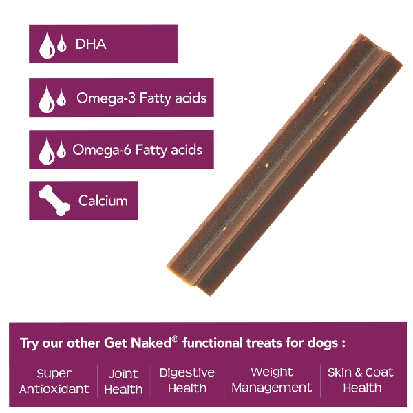 Naked Puppy Health Small Dental Chew Sticks for Dogs - Natural Teeth Cleaning Treats for Puppies & Small Breeds - Perfect for Daily Oral Care and Fresh Breath
