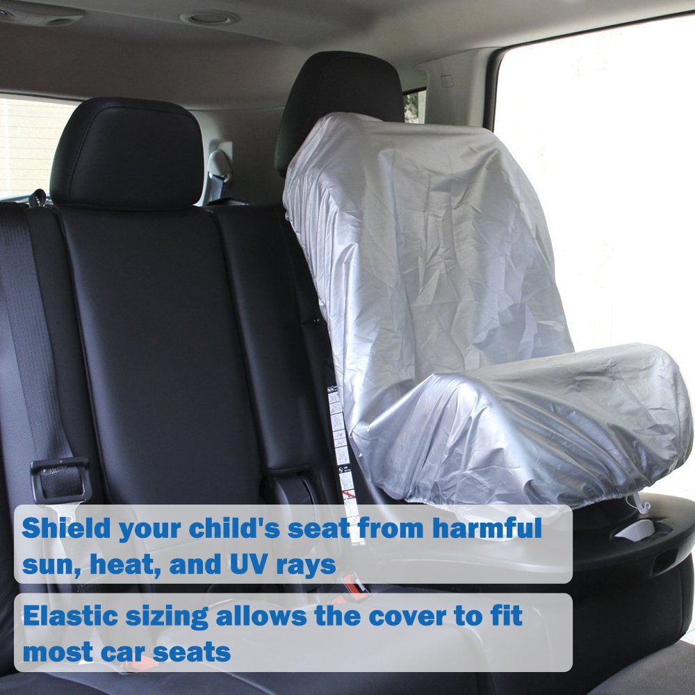 Big Ant Car Sun Shade Covers - UV Protection for Infant Car Seats & Bonus Window Shades | Keep Baby Cool & Safe During Summer Travel, Road Trips & Daily Commutes