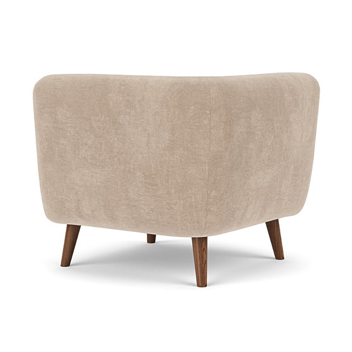 Alfred Fabric Right 1 Seater Modular Sofa - Modern Comfortable Single Chair for Living Room, Bedroom & Small Spaces
