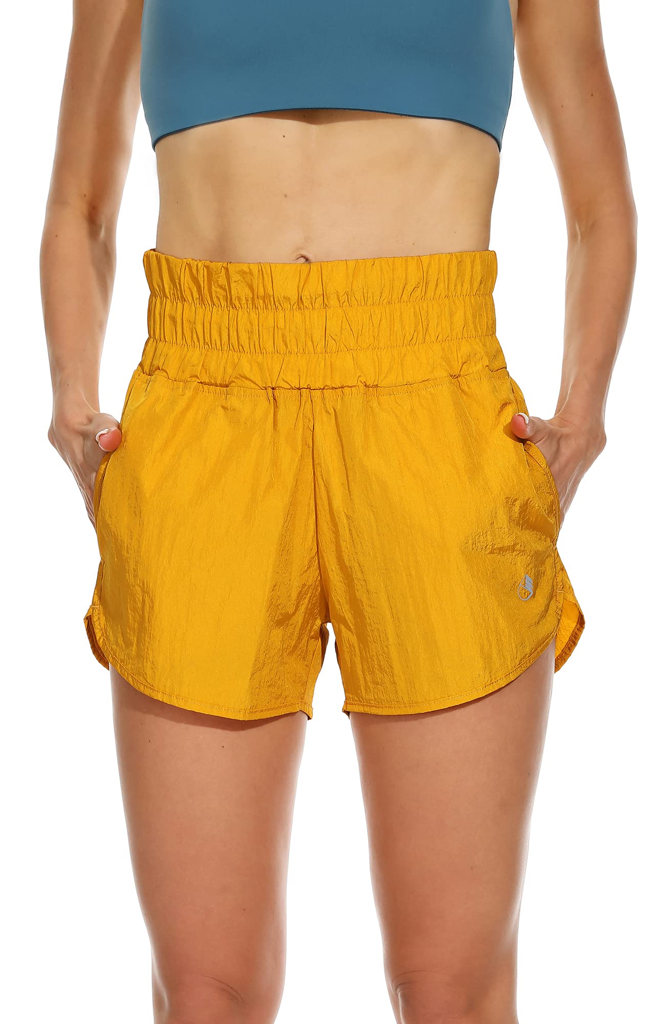 Icyzone Women's High Waisted Workout Shorts - 3 Inch Gym Running Jogging Yoga Athletic Shorts | Perfect for Training, Fitness & Active Lifestyle