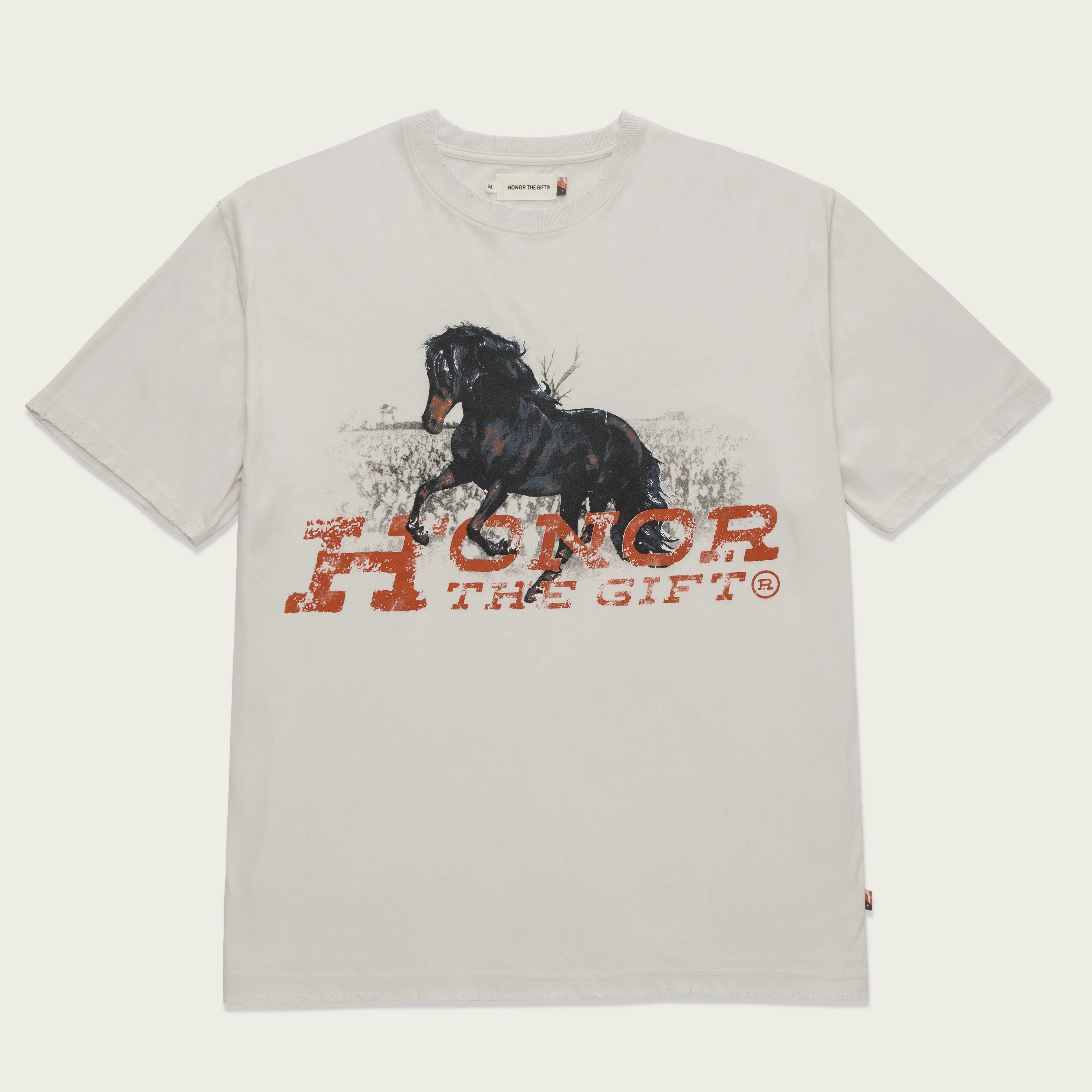 Honor the Gift Work Horse T-Shirt - Premium Cotton Sand Color Tee for Men - Perfect for Casual Wear, Workouts & Everyday Comfort