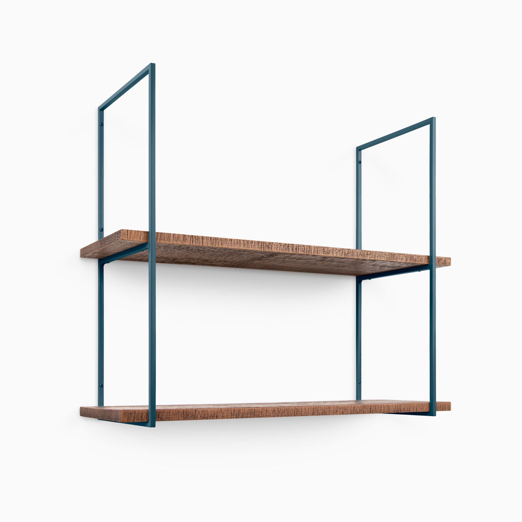 Lloyd Nutmeg Rustic 2-Tier Wooden Shelf - Handmade Rustic Wall Shelf for Kitchen, Bathroom & Living Room Decor - Perfect for Organizing Spices, Books & Decorative Items