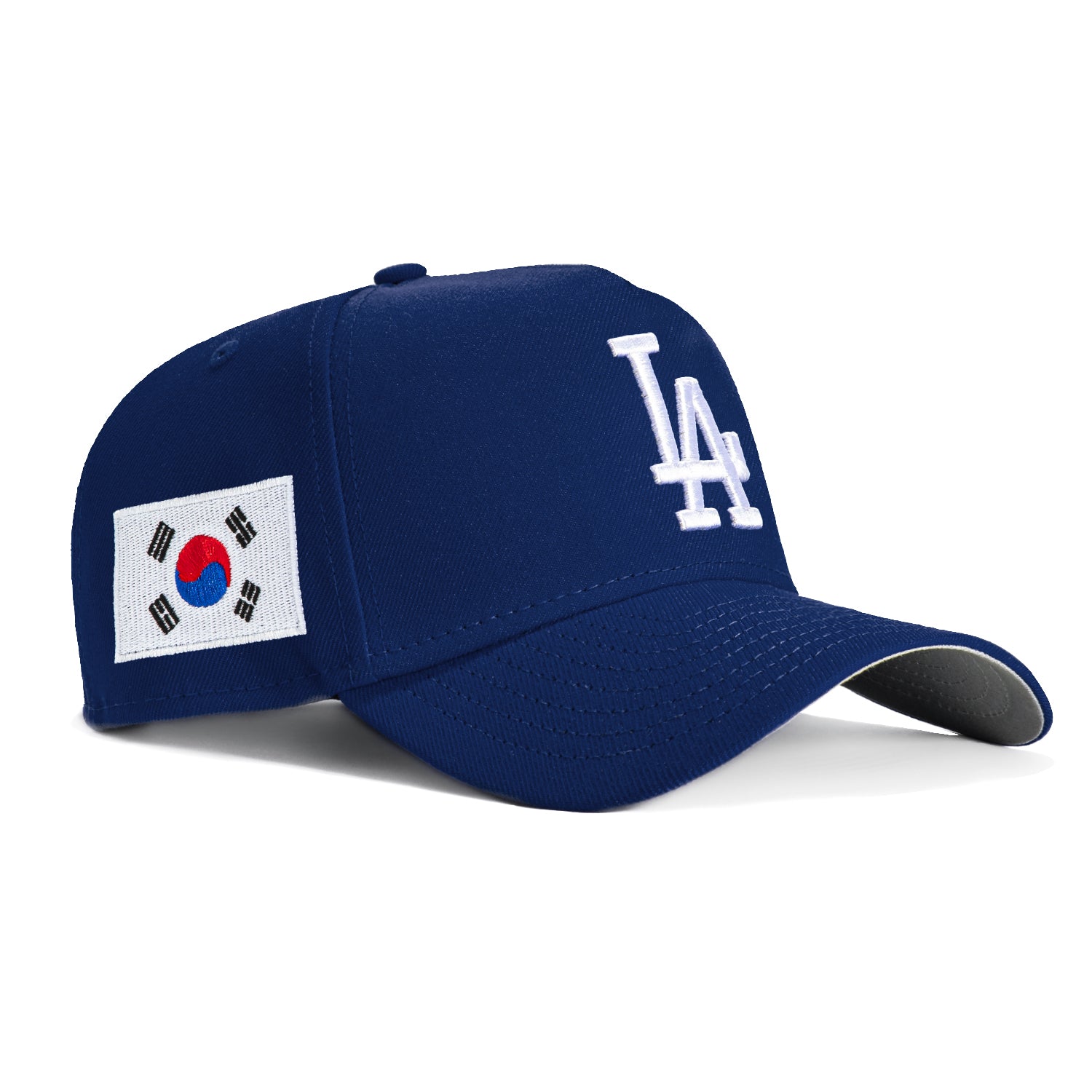 New Era 9Forty A-Frame Los Angeles Dodgers Korea Flag Patch Snapback Hat - Royal Blue - Official MLB Baseball Cap for Men & Women - Perfect for Games, Streetwear & Fashion