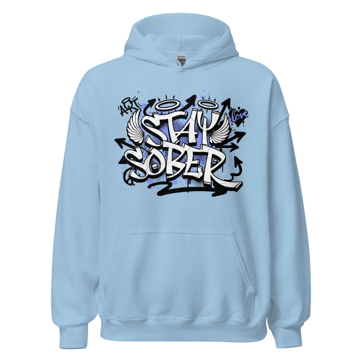 Stay Sober Unisex Hoodie - Timeless Commitment to Sobriety | Comfortable & Stylish Recovery Apparel for AA Meetings, Sober Living & Everyday Wear