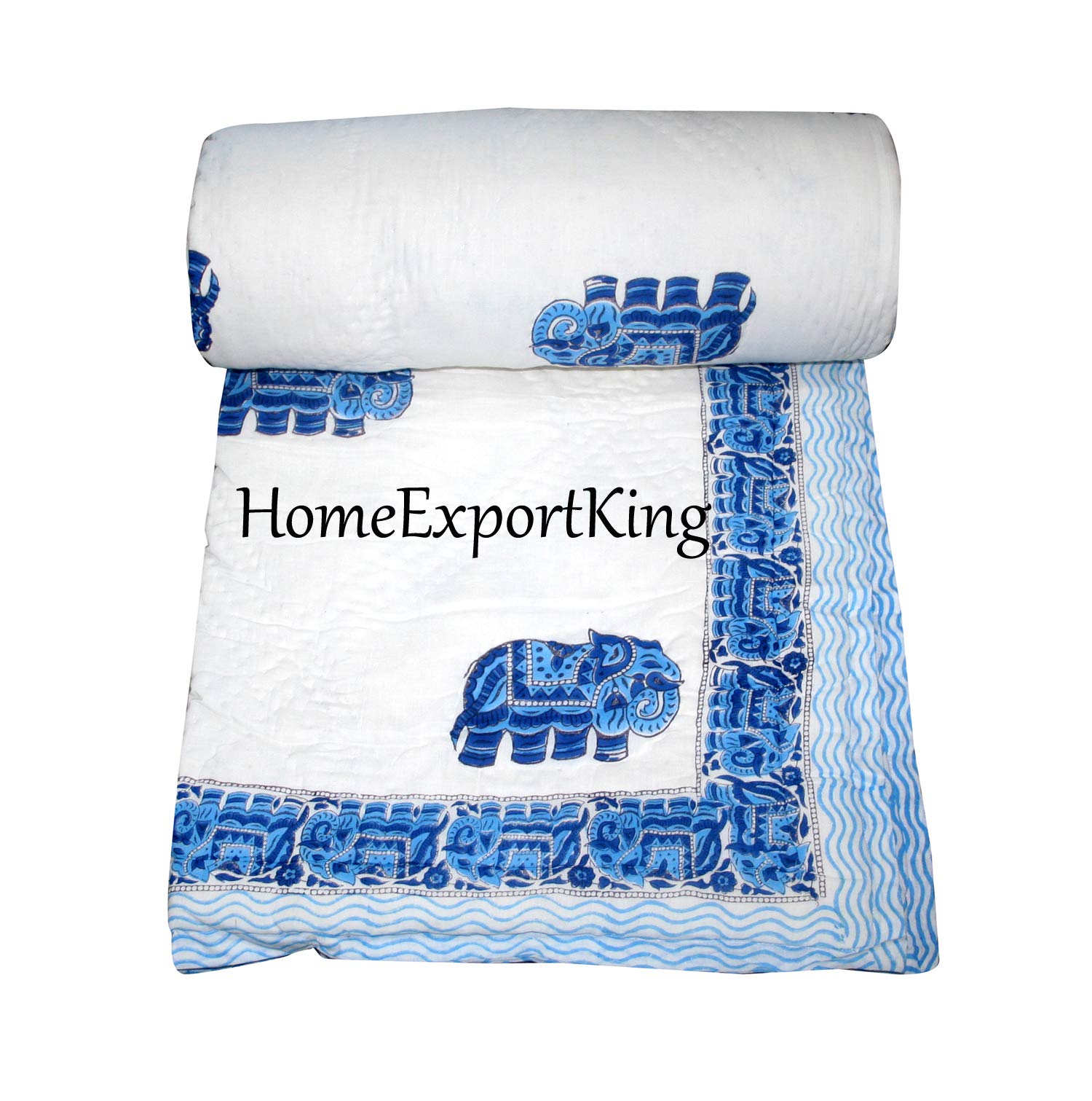100% Cotton Reversible Lightweight Quilt Bedspread - California King Size 108x108 Inch - Breathable Comforter for All Seasons | Perfect for Bedroom Decor, Guest Room, and Cozy Home Living