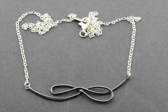 Oxidized Silver Lace Necklace for Women - Elegant Vintage Jewelry for Weddings, Parties & Special Occasions