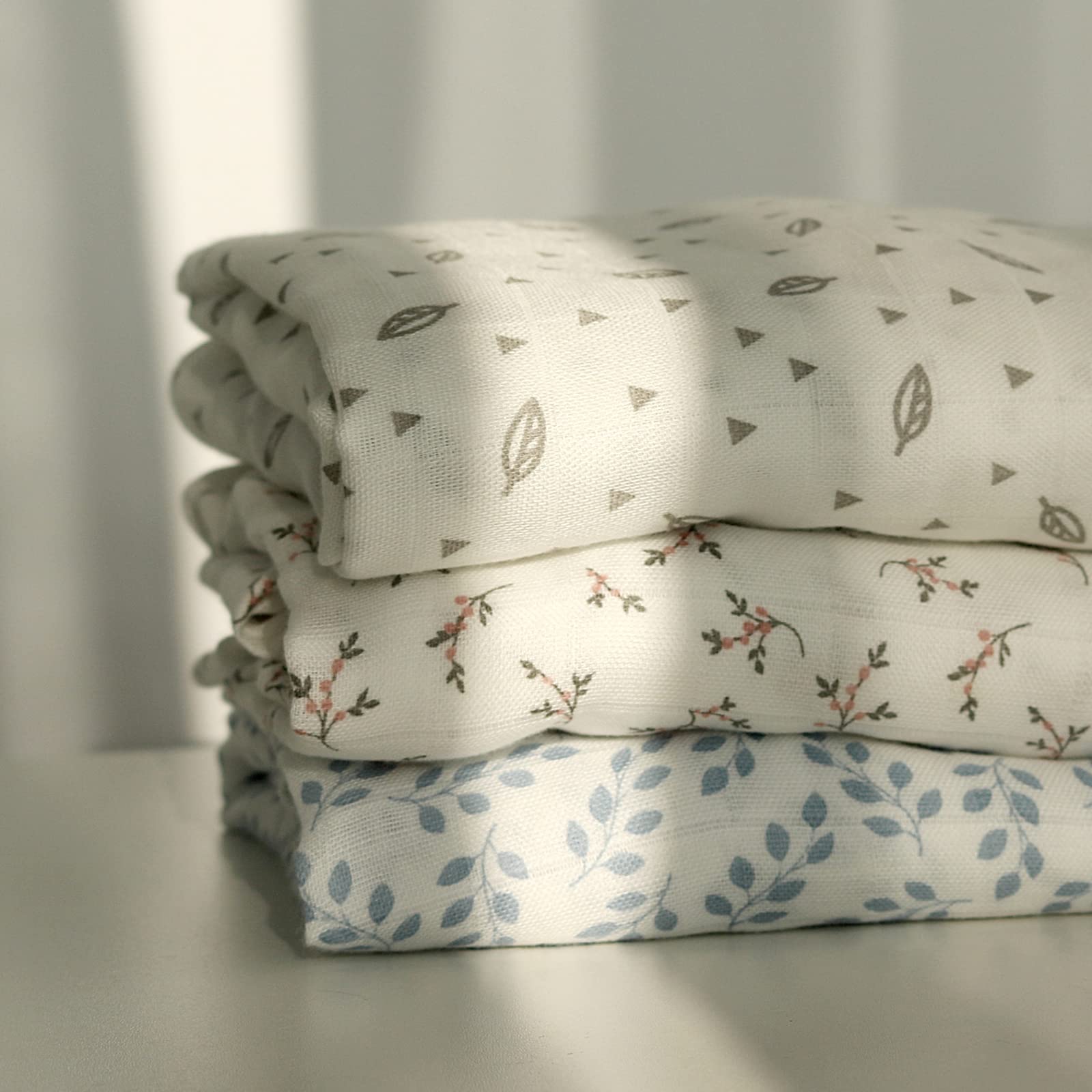 Boho Muslin Bassinet Sheets for Baby Girl & Boy - Soft, Breathable Fitted Crib Sheets for Oval, Hourglass & Rectangular Bassinet Mattress (32