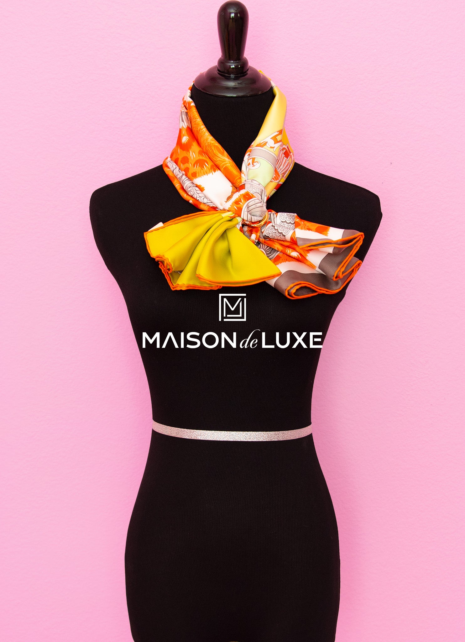 Authentic Hermes Plumets du Roy Absinthe Twill Silk Scarf 90cm - Luxury Fashion Accessory for Women, Perfect for Gifts & Special Occasions