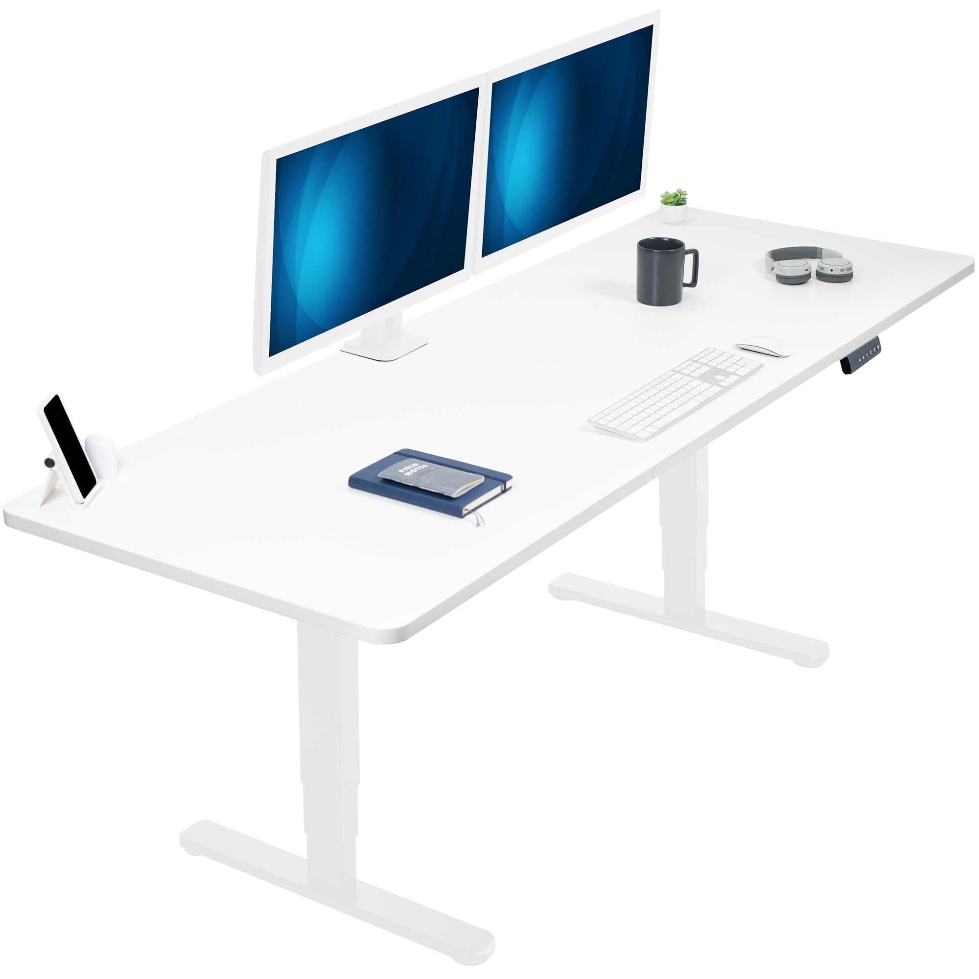 2B Series 83 x 30 Inch Dual Motor Standing Desk - Adjustable Height Electric Standing Desk for Home & Office Workspace, Perfect for Work from Home, Gaming, and Study