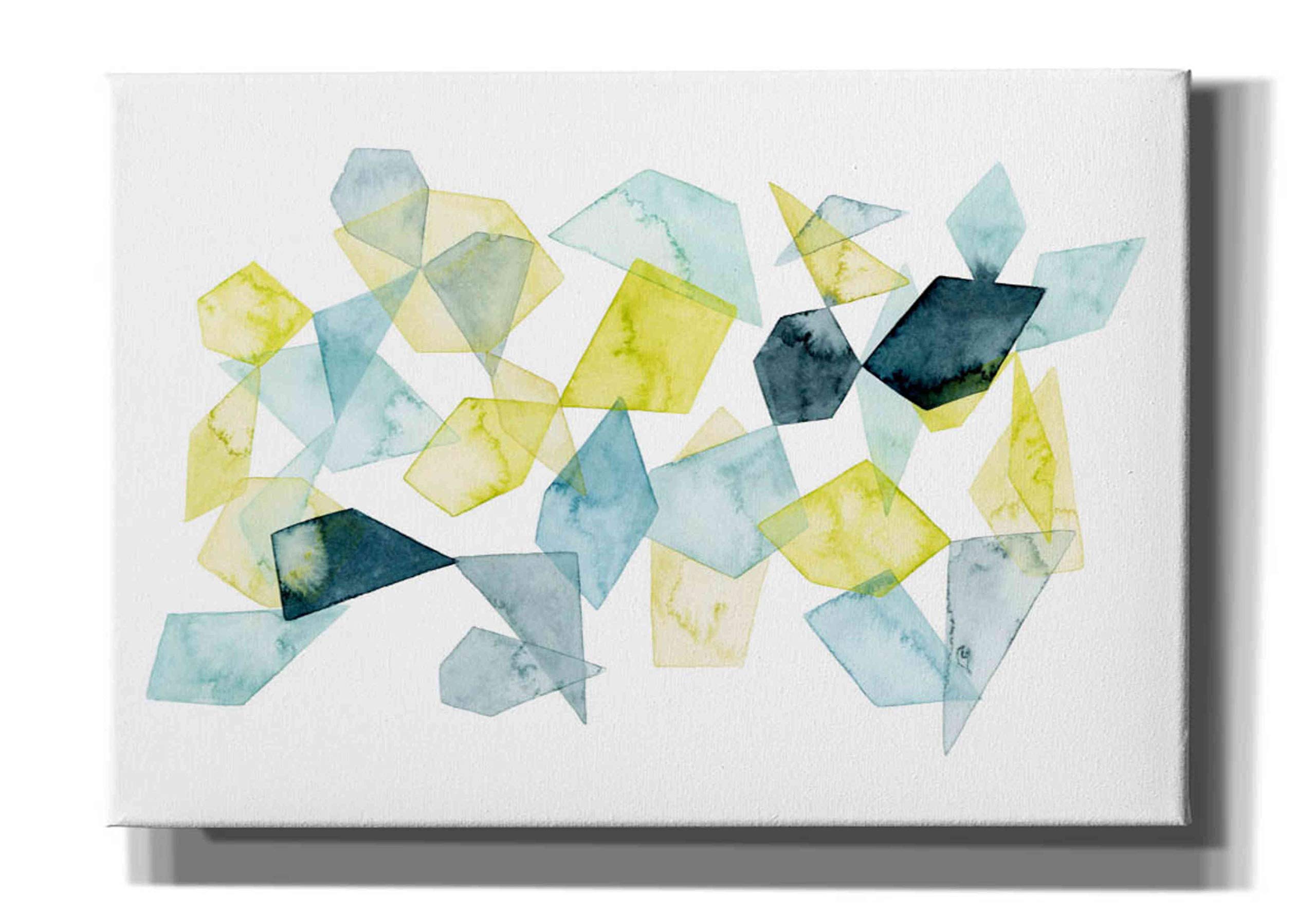 Grace Popp Seaglass Abstract II Canvas Wall Art - 26x18 Inches Modern Coastal Painting for Living Room, Bedroom & Office Decor