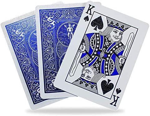 Premium Bicycle Metalluxe Cobalt Rider Back Playing Cards - Blue Deck for Poker, Magic Tricks & Card Games | Casino Quality, Durable & Stylish Design