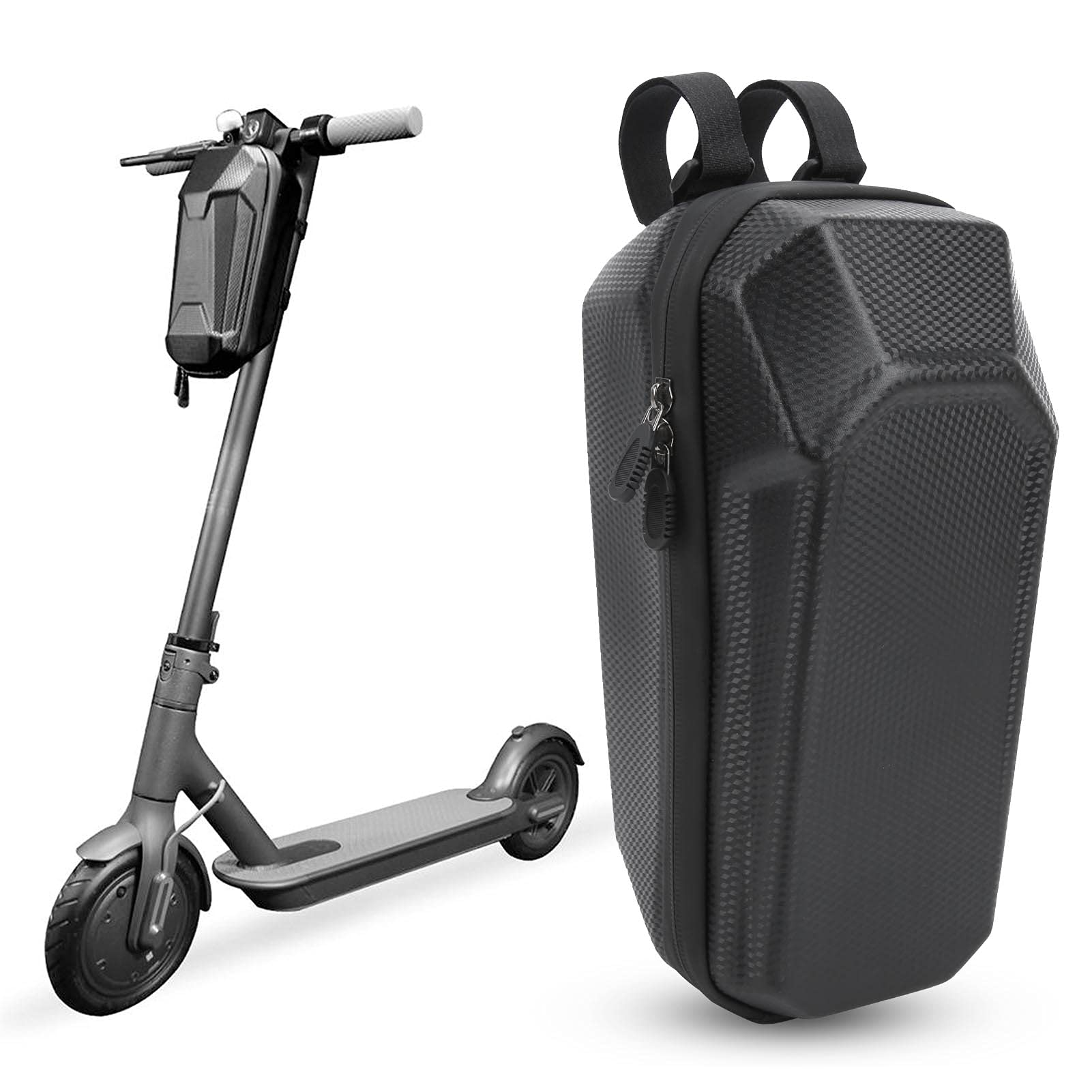 Premium Electric Scooter Handlebar Bag - Large Capacity EVA Hard Shell Front Storage for Commuting & Outdoor Adventures