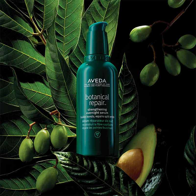 Aveda Botanical Repair Strengthening Overnight Serum for Damaged Hair - Deep Conditioning Treatment with Plant-Based Ingredients for Hair Repair While You Sleep | Perfect for Dry, Brittle, and Color-Treated Hair