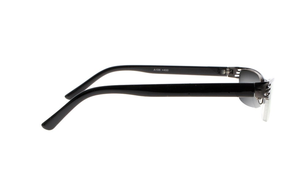 Men's Photochromic Reading Glasses - Gun Frame Transition for Outdoor Reading