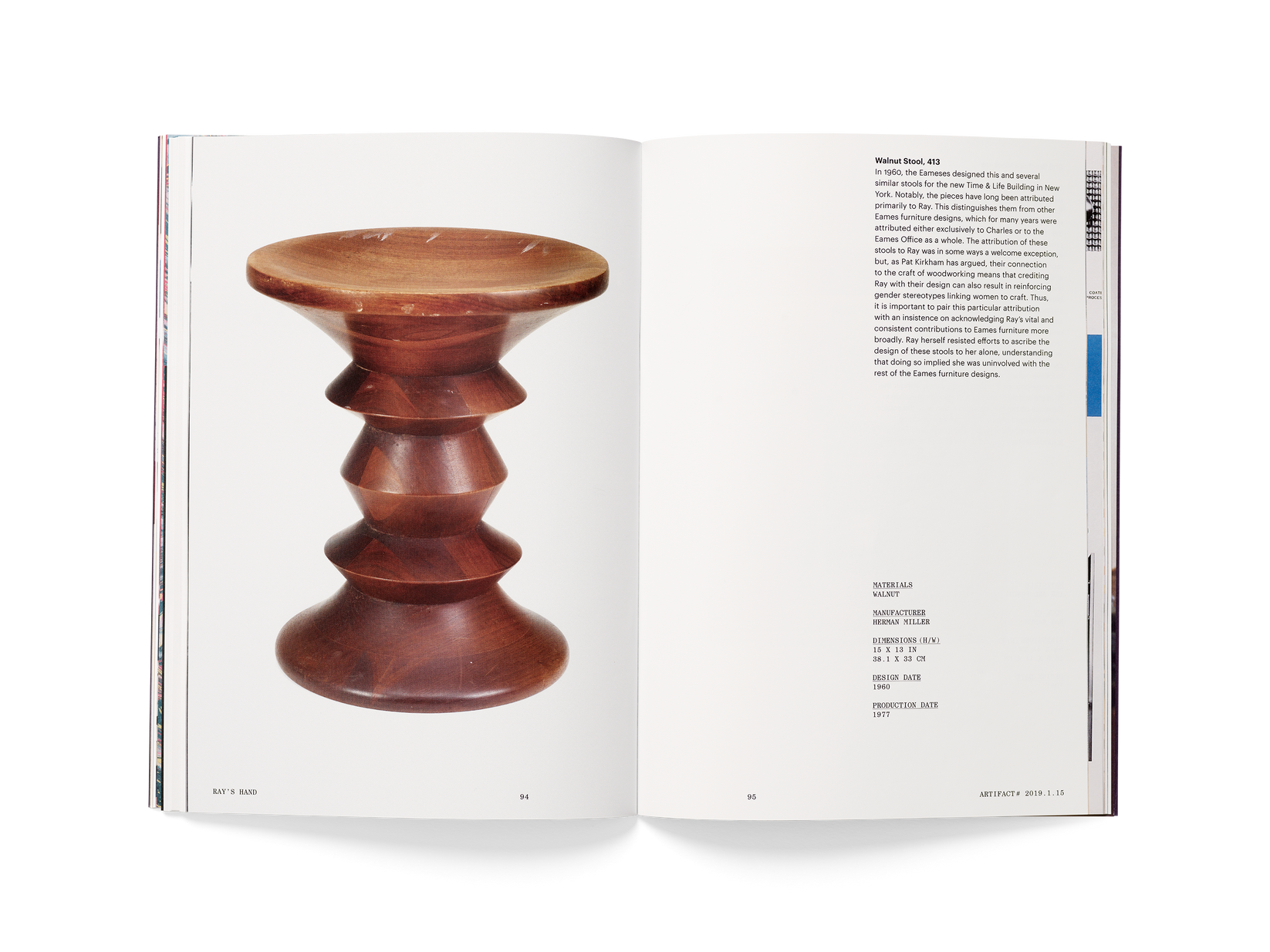 Authentic Eames Collection Artifacts: Ray's Hand Sculpture - Perfect for Mid-Century Modern Home Decor & Office Display