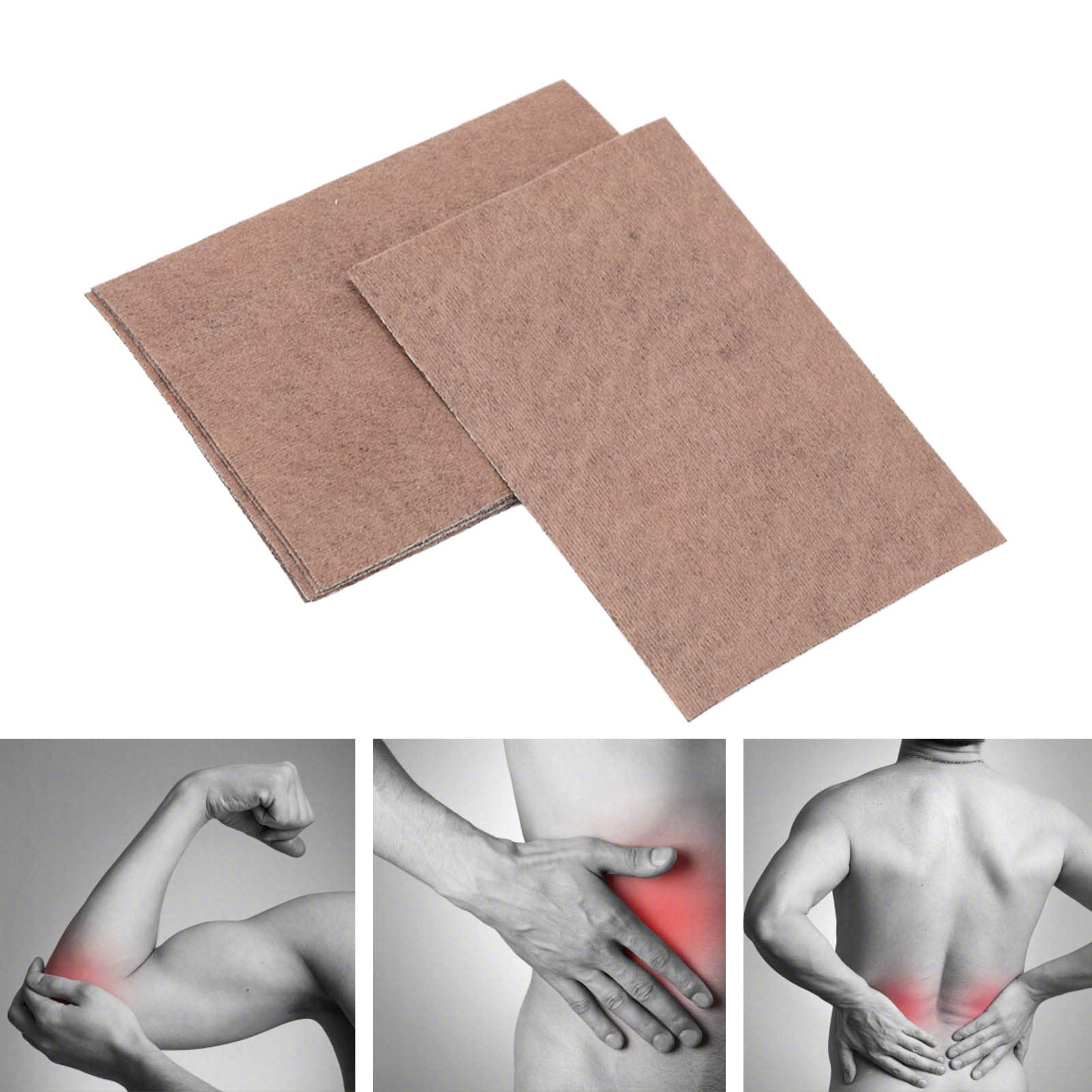 40 Pieces Heat Pain Relief Patches for Back, Neck & Shoulder - Capsicum Plaster for Muscle Pain Relief & Joint Support - Breathable Pain Removal Patch for Workout, Office & Daily Use