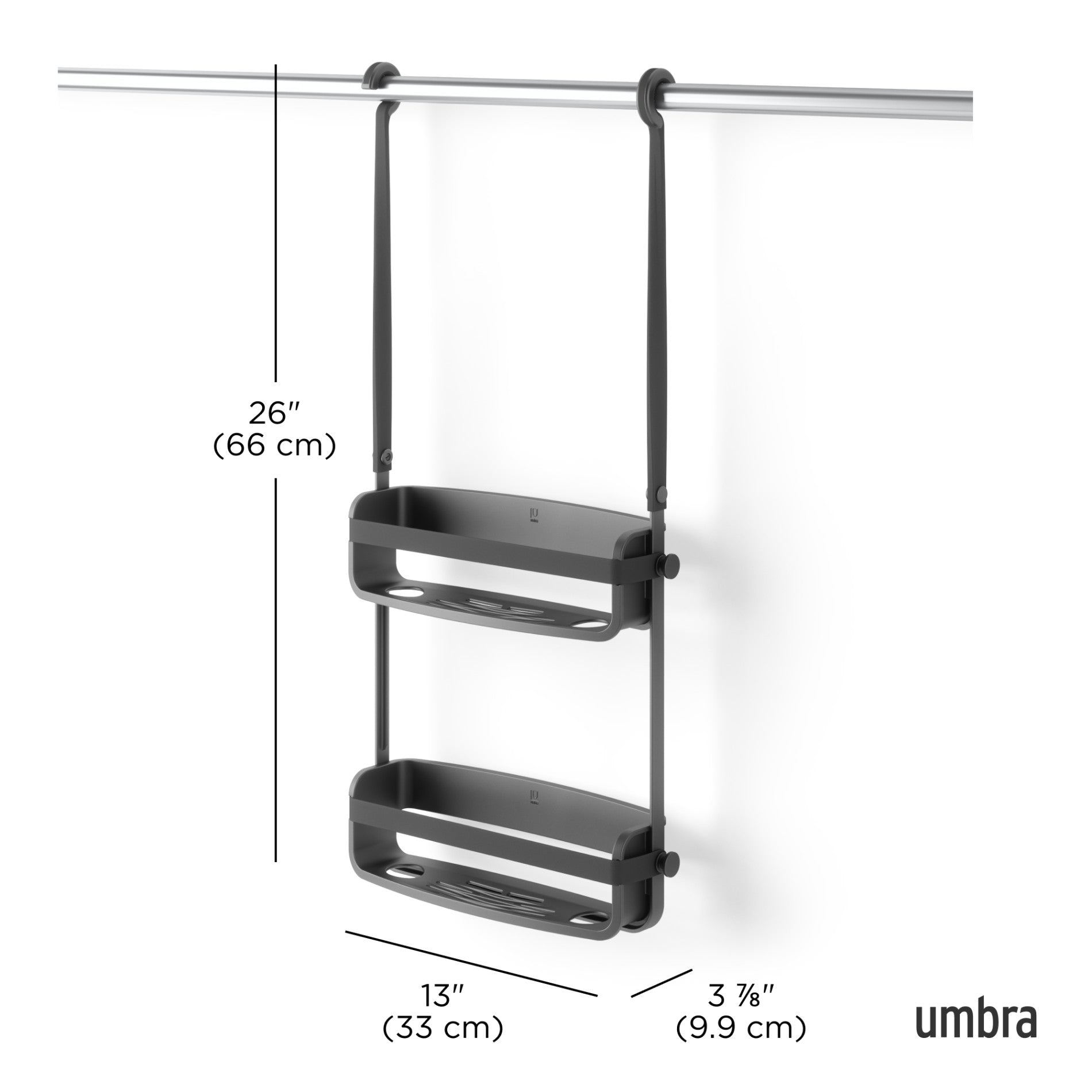 Stainless Steel Flex Shower Caddy Organizer - Rustproof Bathroom Storage Shelf for Shampoo, Soap & Beauty Products - Perfect for Small Spaces & Apartment Bathrooms