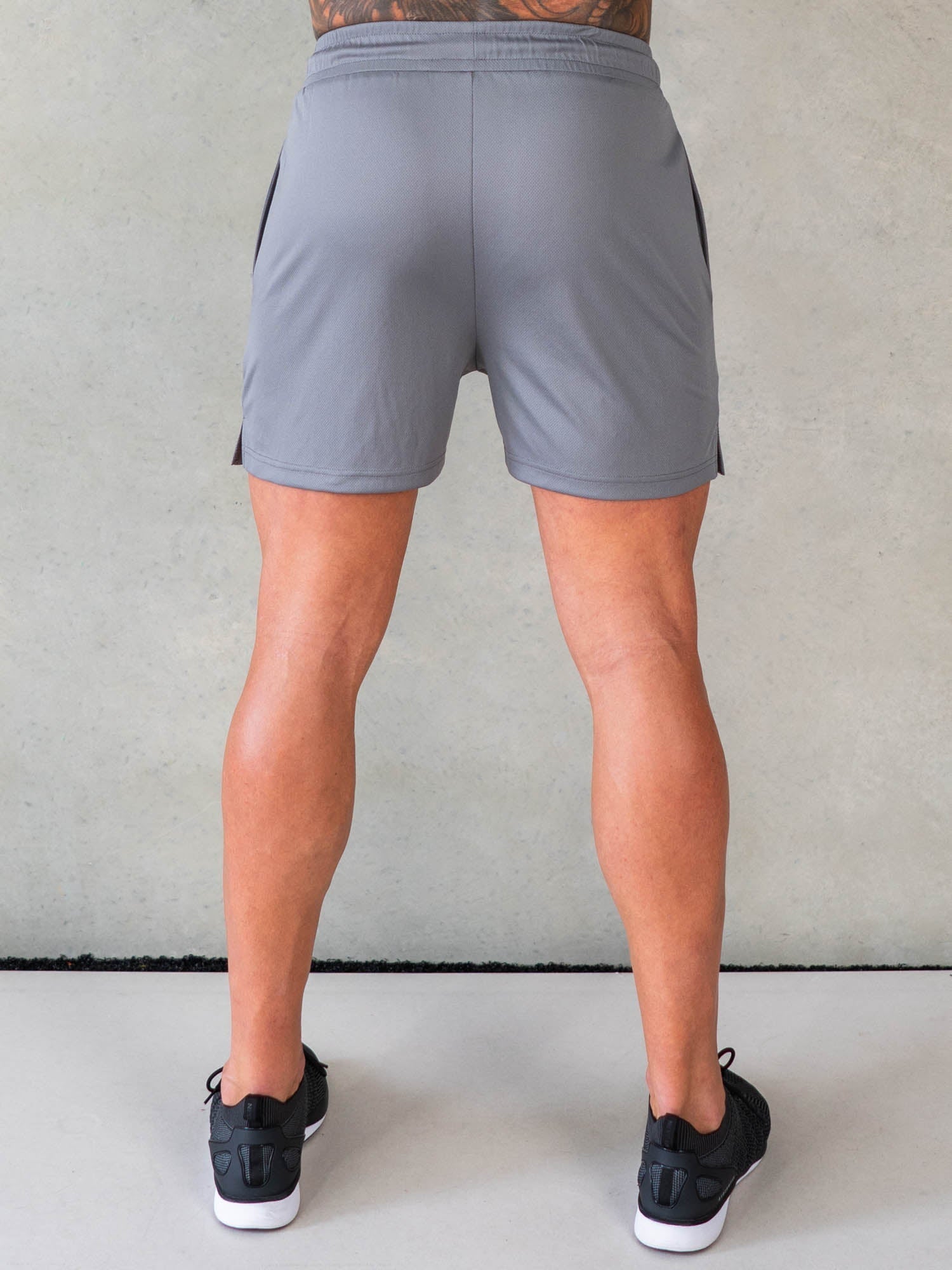 Octane Mesh Shorts for Men - Steel Grey | Lightweight & Breathable Running & Gym Shorts | Perfect for Workouts, Jogging & Casual Wear