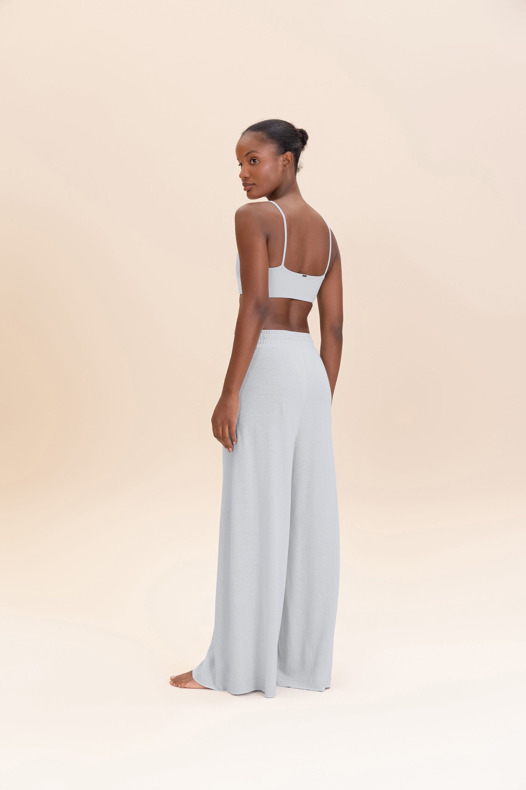 Slow Knit Wide Leg Pants for Women - Comfortable High Waisted Loose Fit Lounge Pants - Perfect for Yoga, Travel & Relaxing at Home