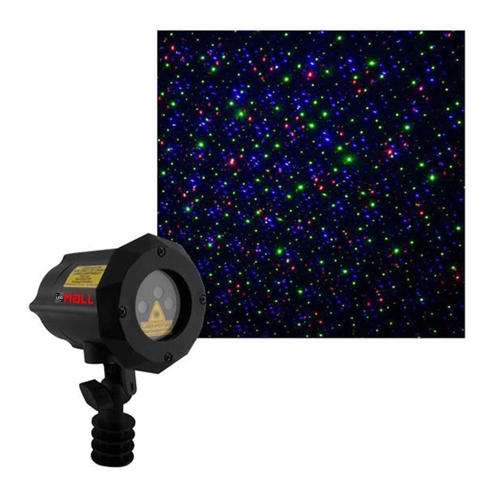 Snow Projector Light LED - Moving Firefly Outdoor Garden & Christmas Lights with Remote Control & Security Lock (Red, Green, Blue) - Perfect for Holiday Decorations, Landscape Lighting, and Outdoor Parties