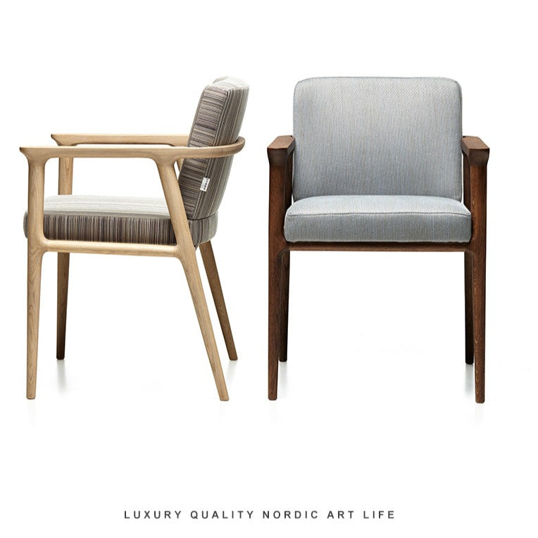 Japanese Scandinavian Style Dining Chair - Jessica OSAKA Kennedy Executive Chair for Home Office, Restaurant, and Modern Living Room Decor