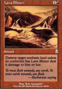 Magic The Gathering Lava Blister Odyssey Trading Card - Rare MTG Collectible for Deck Building & Strategy Games
