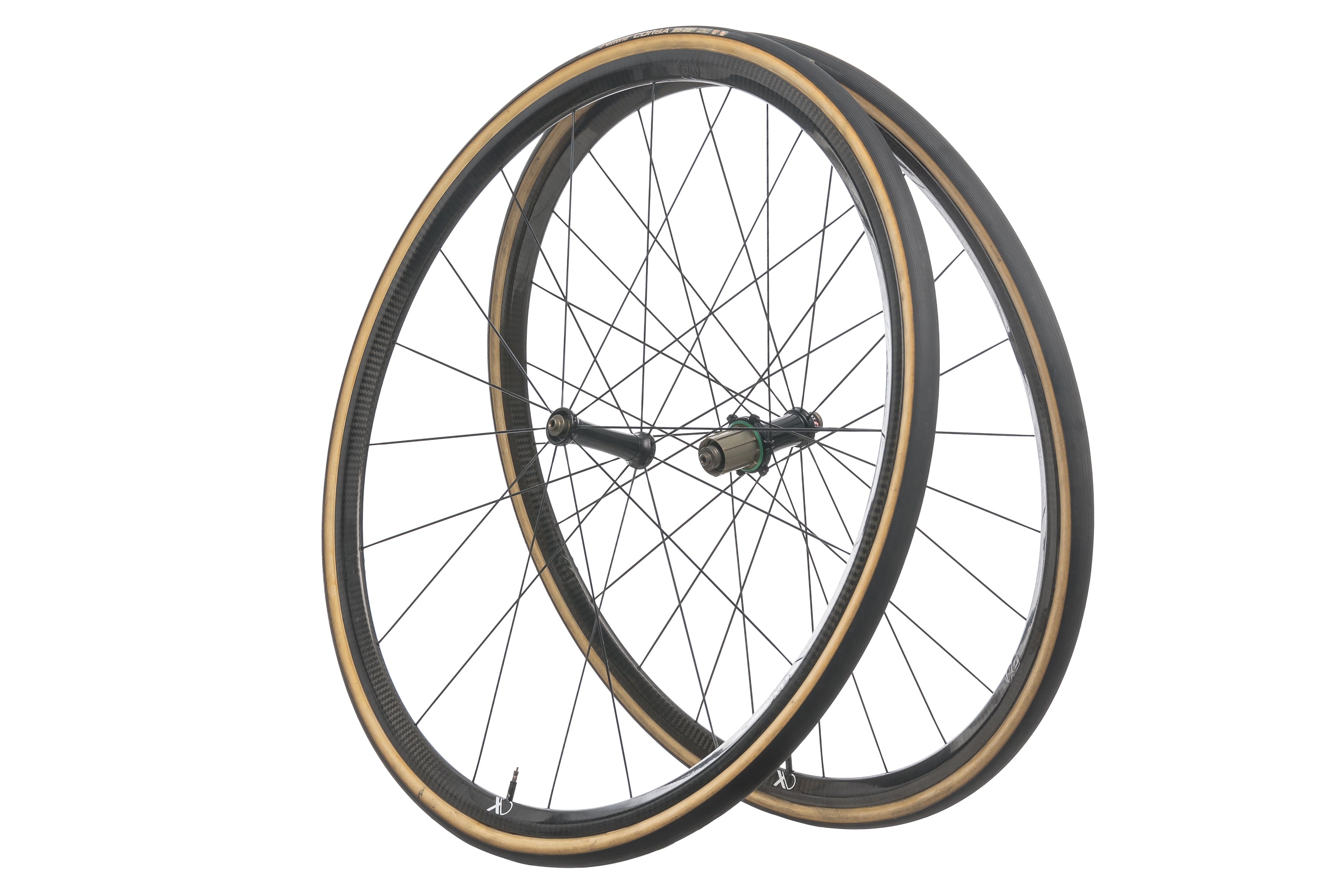 Ax Lightness Ultra 25T Carbon Tubular 700c Wheelset - Lightweight Racing Bike Wheels for Road Cycling & Triathlon - Perfect for Competitive Riders & Speed Performance