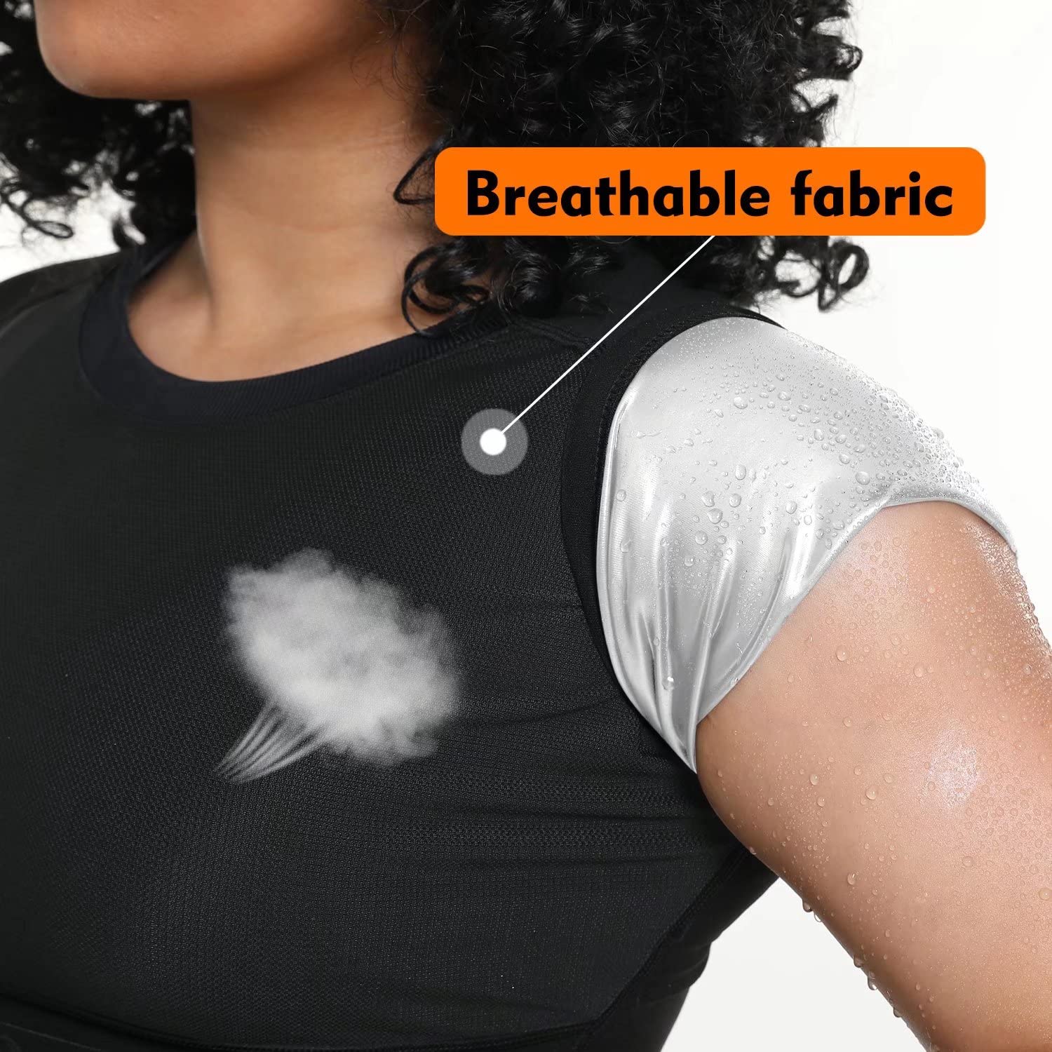 Women's Sauna Sweat Shirt - Athletic Compression T-Shirt for Weight Loss & Detox - Heat Trapping Sauna Vest for Women - Perfect for Workout, Yoga & Post-Workout Recovery